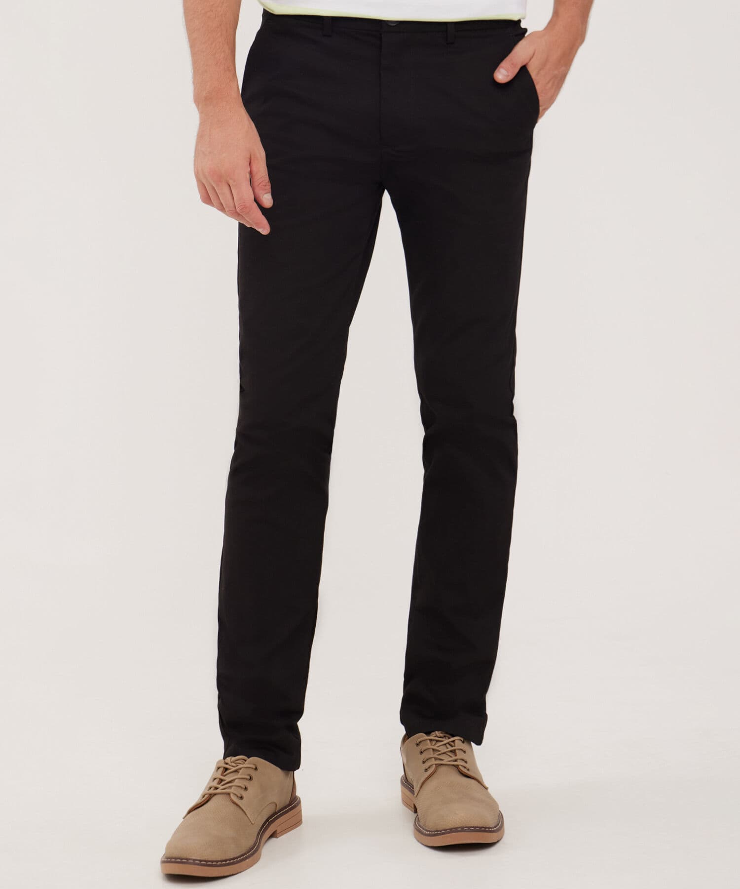 Pantalón Violeta de Ciudad negro para hombre, vista 2