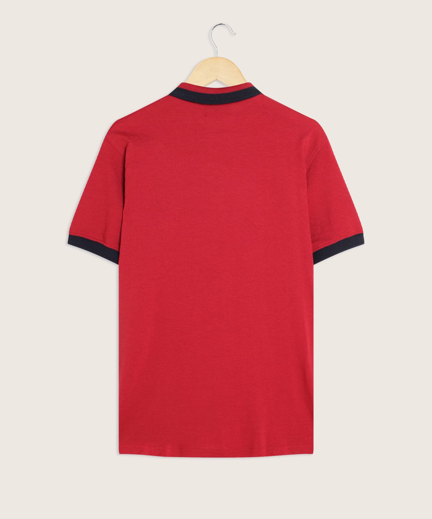 Polo Amalia Edición Lino rojo granada para hombre, vista 3