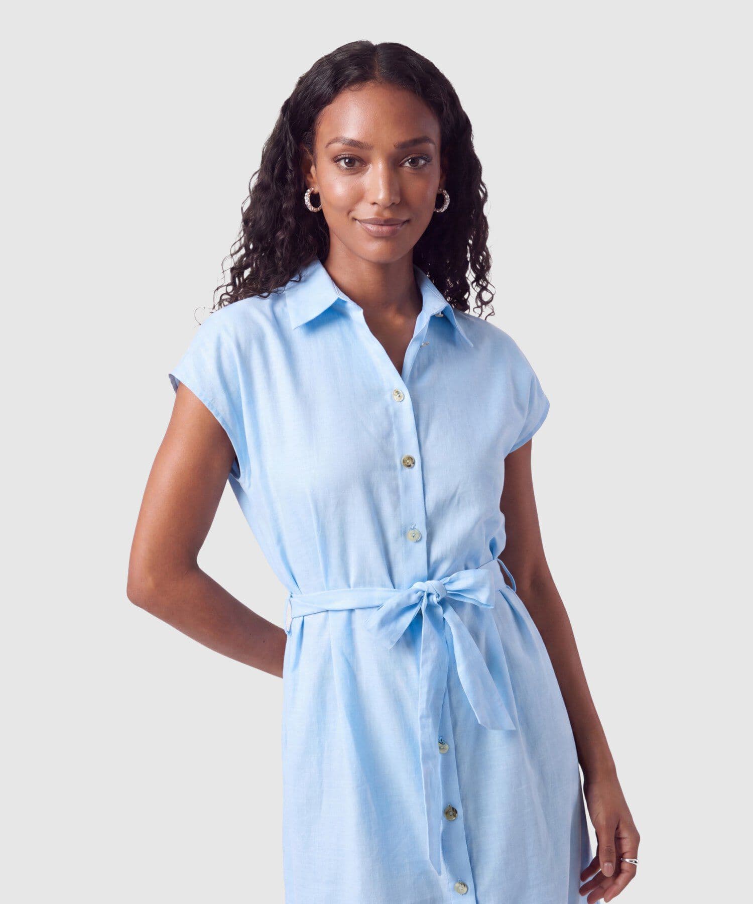 Vestido Horizonte de Día azul marino para mujer, vista 2