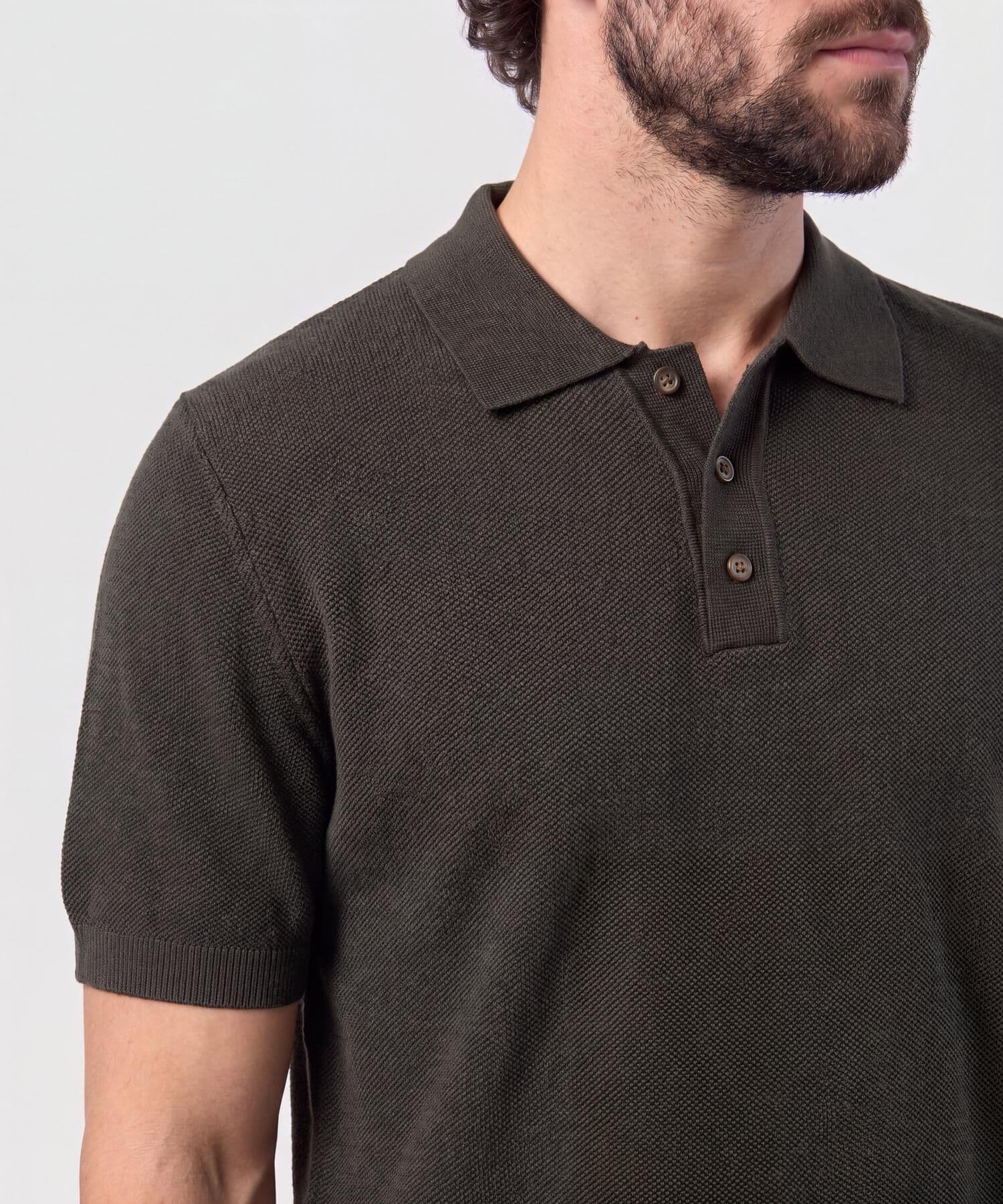 Polo Sierra Sastre verde oliva para hombre, vista 3
