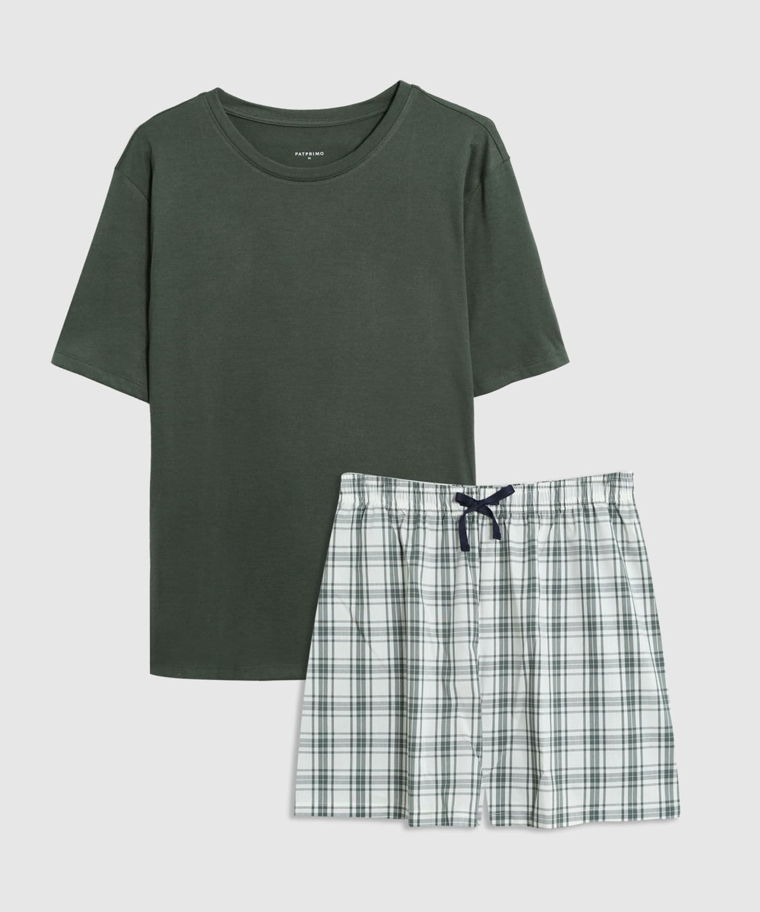 Camiseta Tierra Minimalista verde oliva para hombre, vista principal