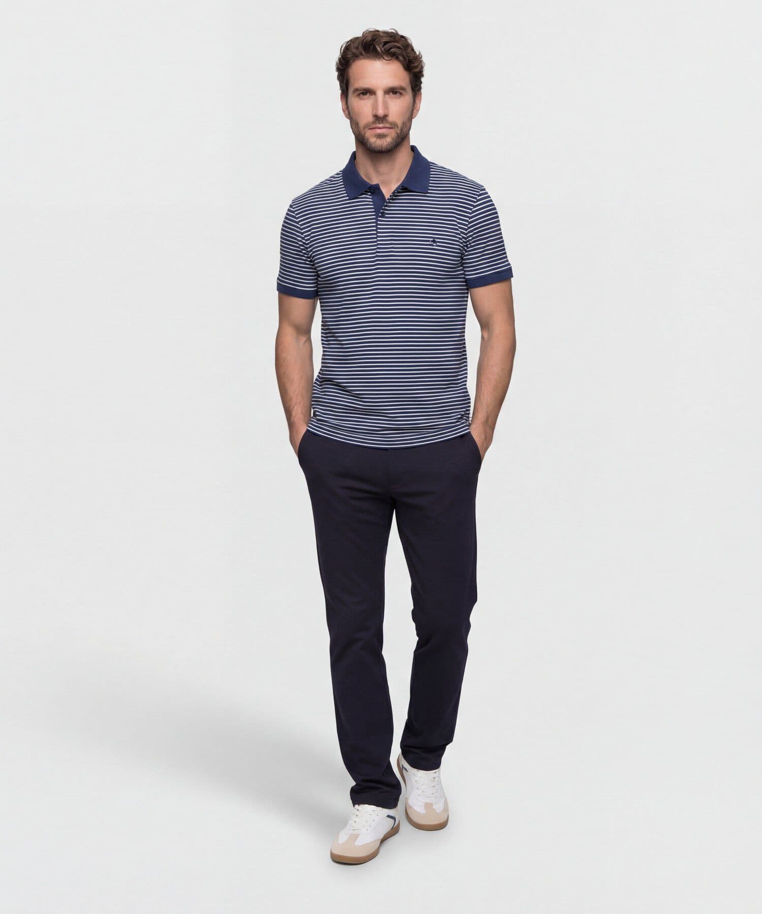 Polo Guayacán Contemporáneo azul marino para hombre, vista 2