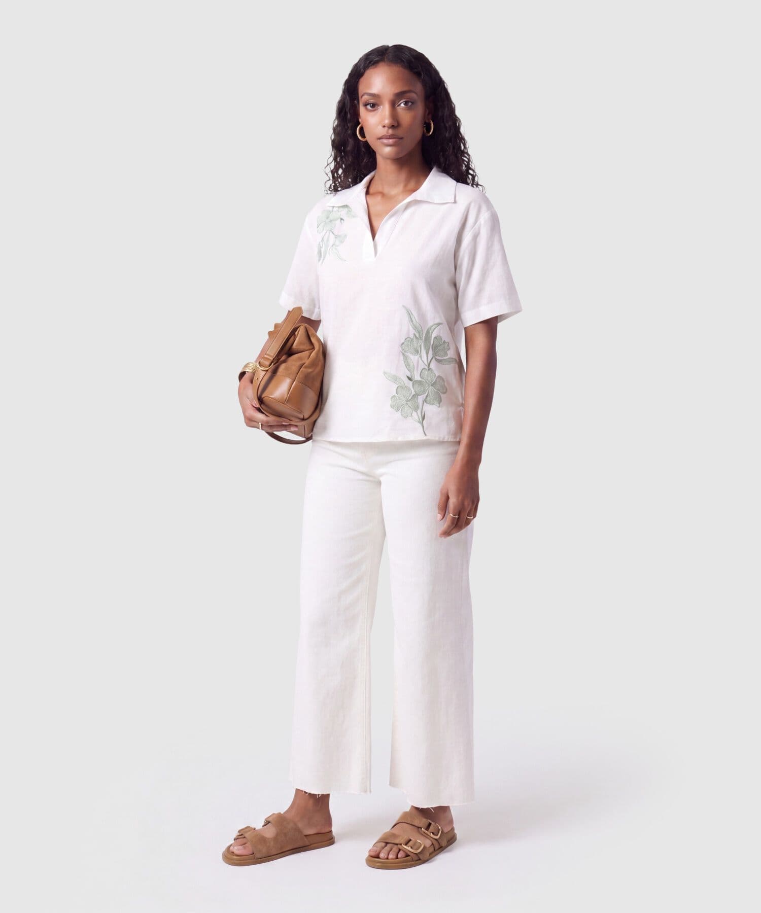 Camisa Azahar Suave blanco para mujer, vista 2