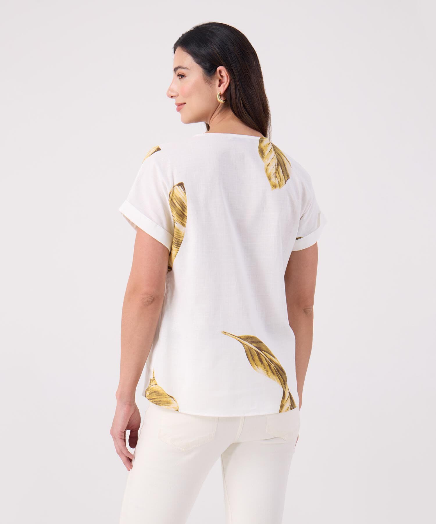 Blusa Horizonte de Viaje blanco para mujer, vista 4