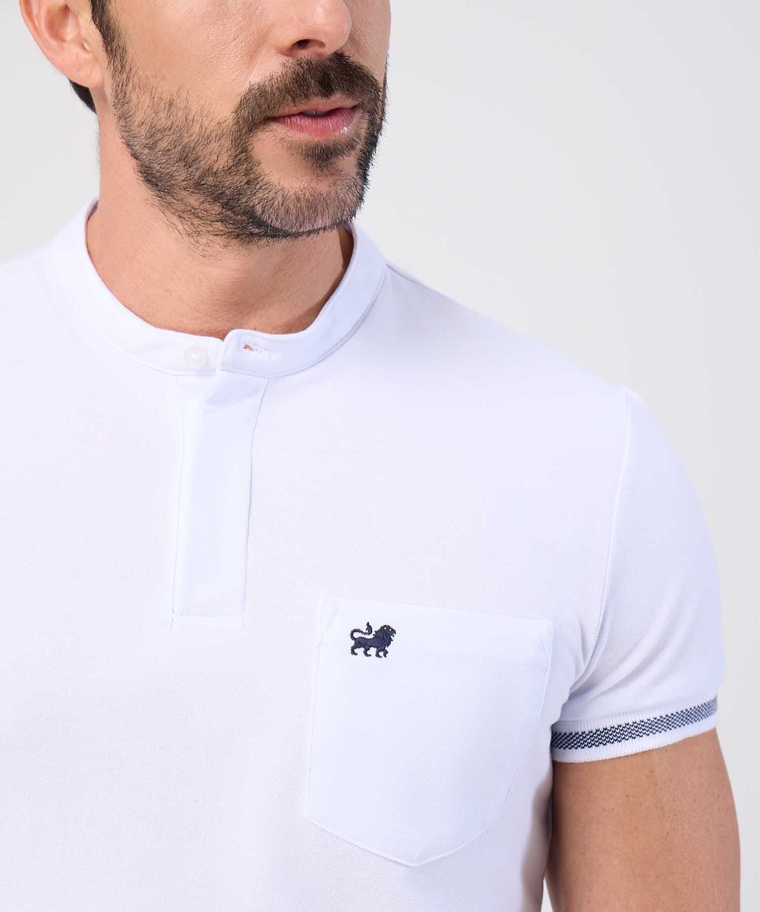 Polo Dalia Urbano blanco para hombre, vista 3