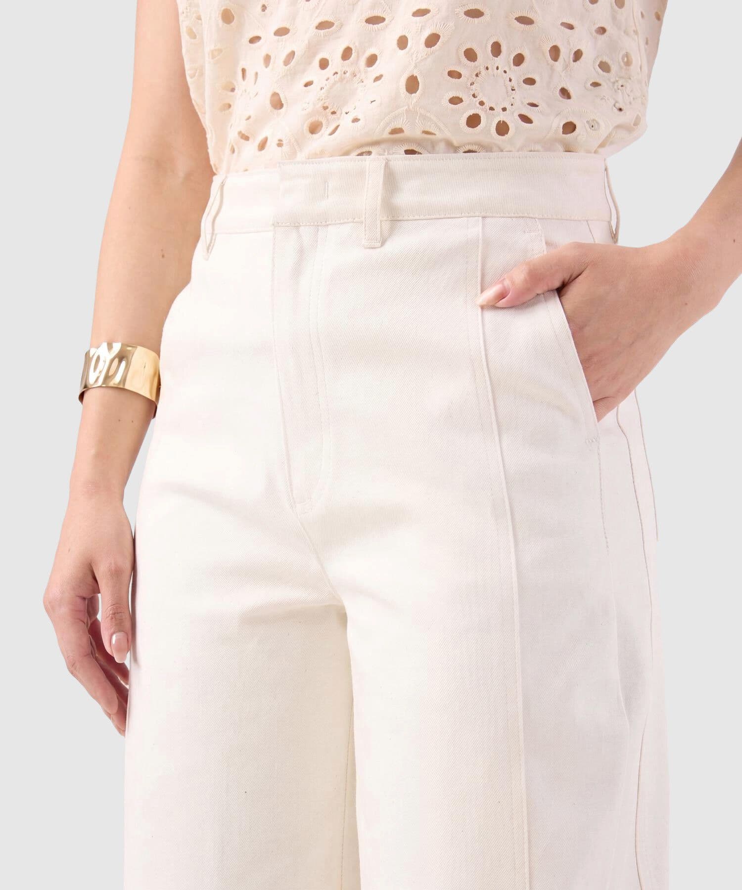 Pantalón Guayacán Fluido gris humo para mujer, vista 3
