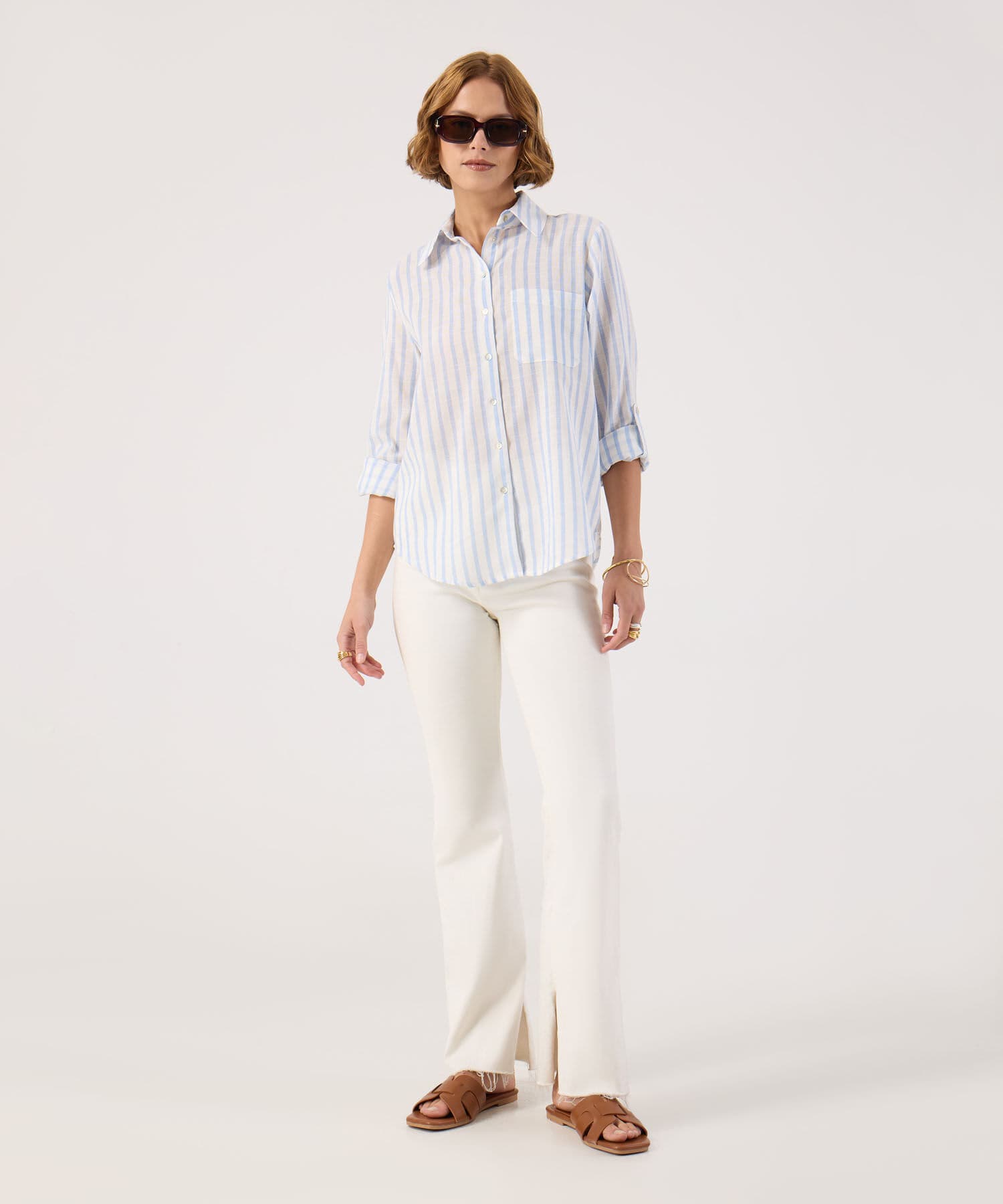 Camisa Marea Ligero azul marino para mujer, vista 2