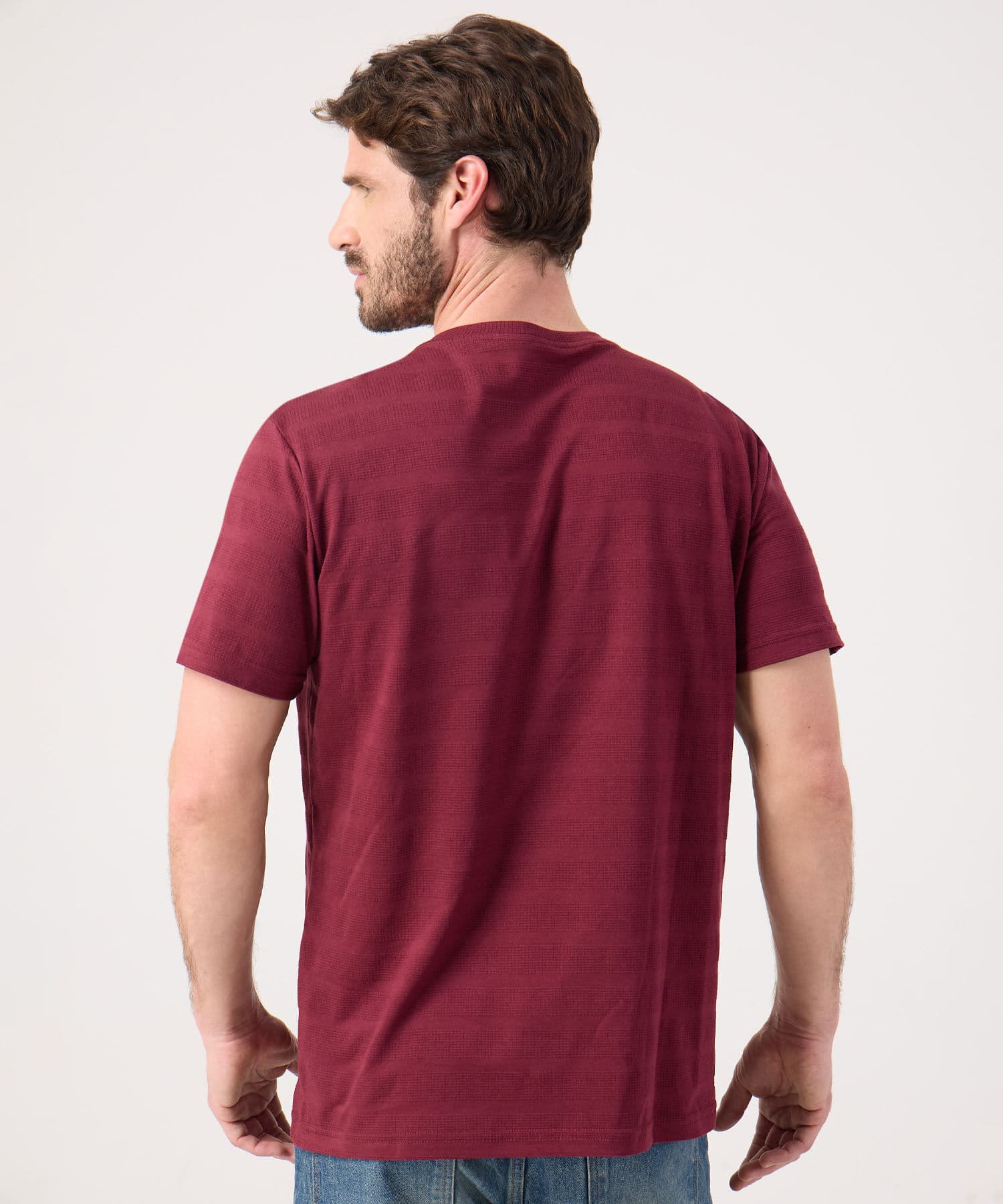 Camiseta Coral de Ciudad azul marino para hombre, vista 4