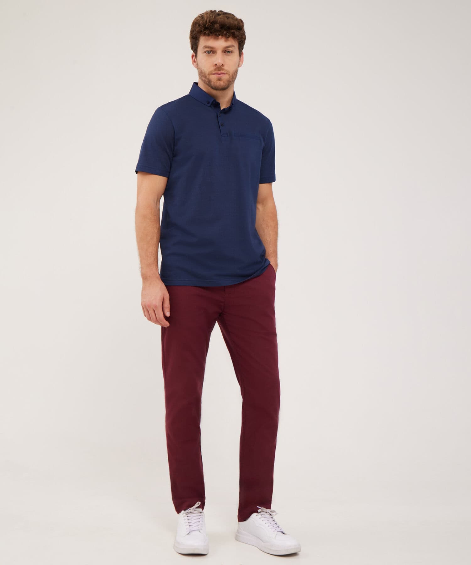 Pantalón Niebla Fluido verde oliva para hombre, vista principal