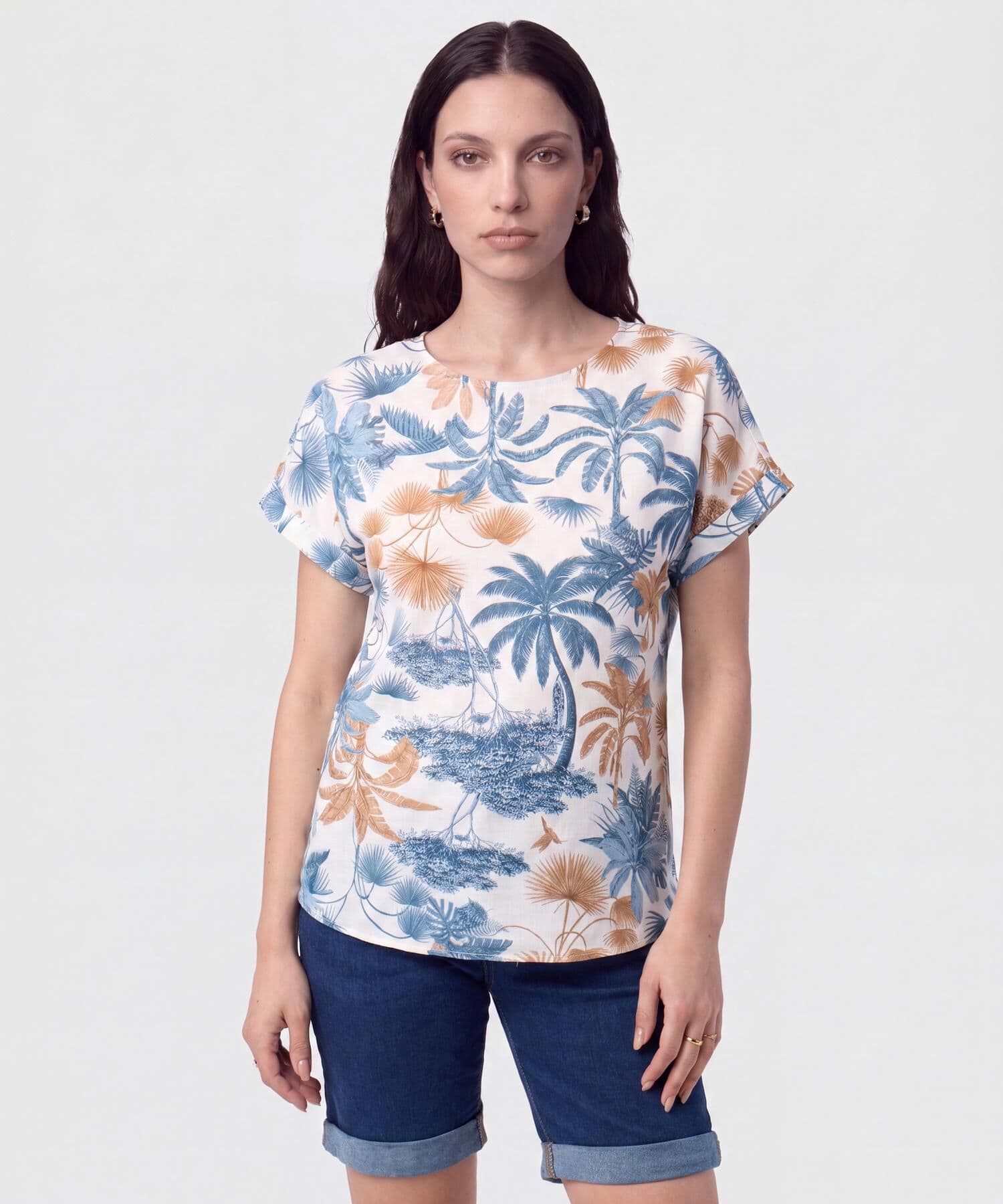 Blusa Salina Urbano azul marino para mujer, vista principal