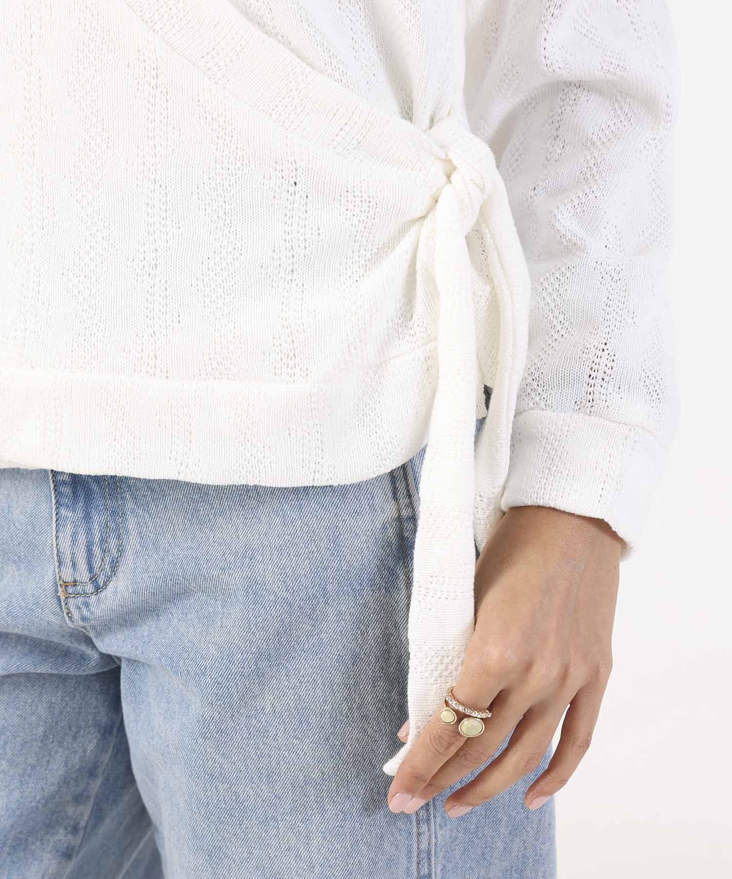 Buzo Horizonte Clásico blanco para mujer, vista 5