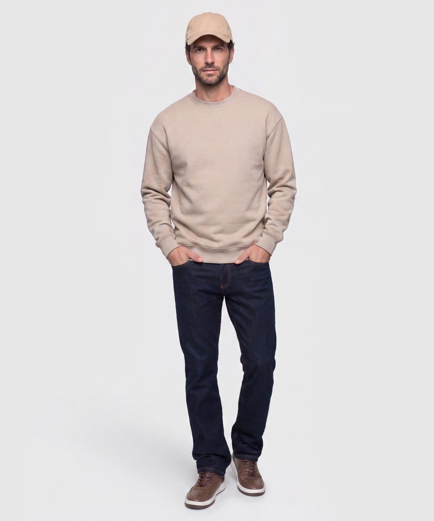Buzo Siena Texturizado café para hombre, vista 2