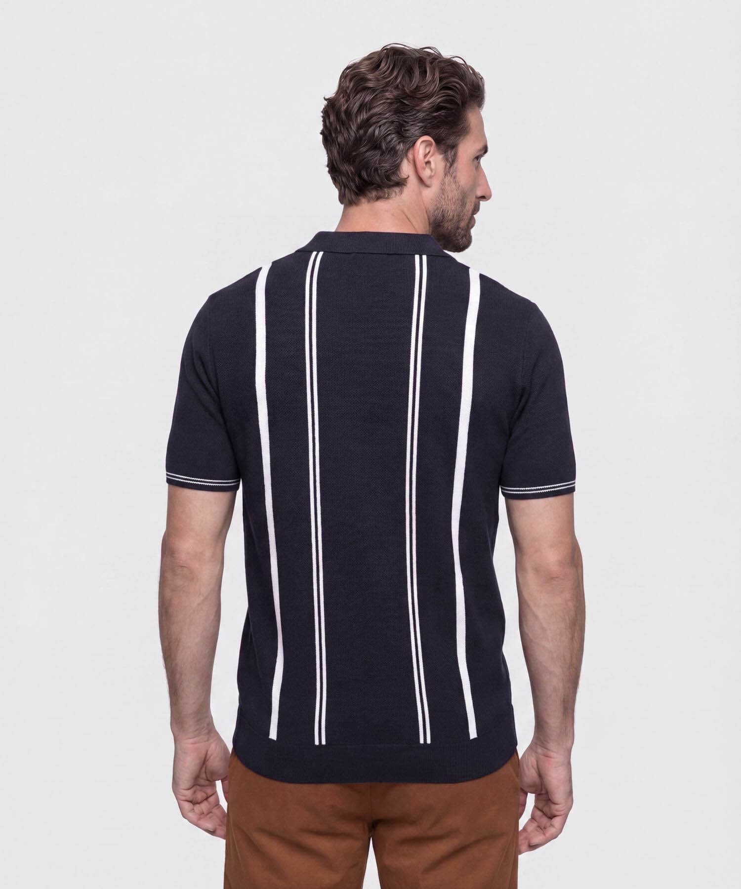 Polo Coral Ligero azul marino para hombre, vista 6