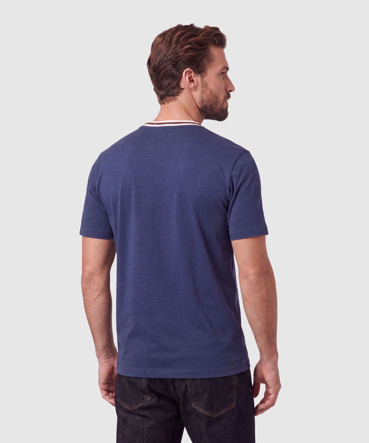 Camiseta Sabana Ligero azul marino para hombre, vista 4