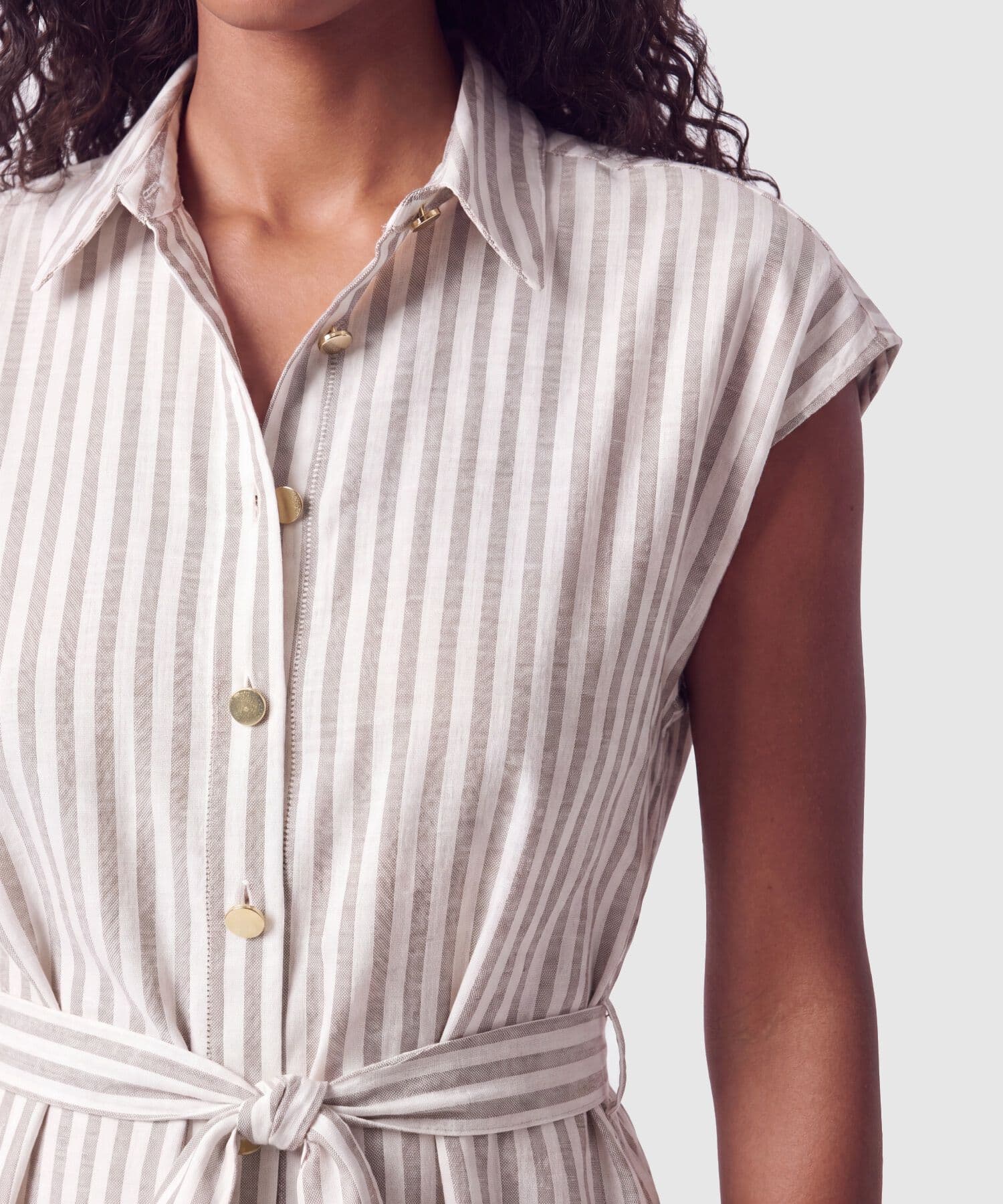 Cinturón Valentina Contemporáneo café para mujer, vista 3