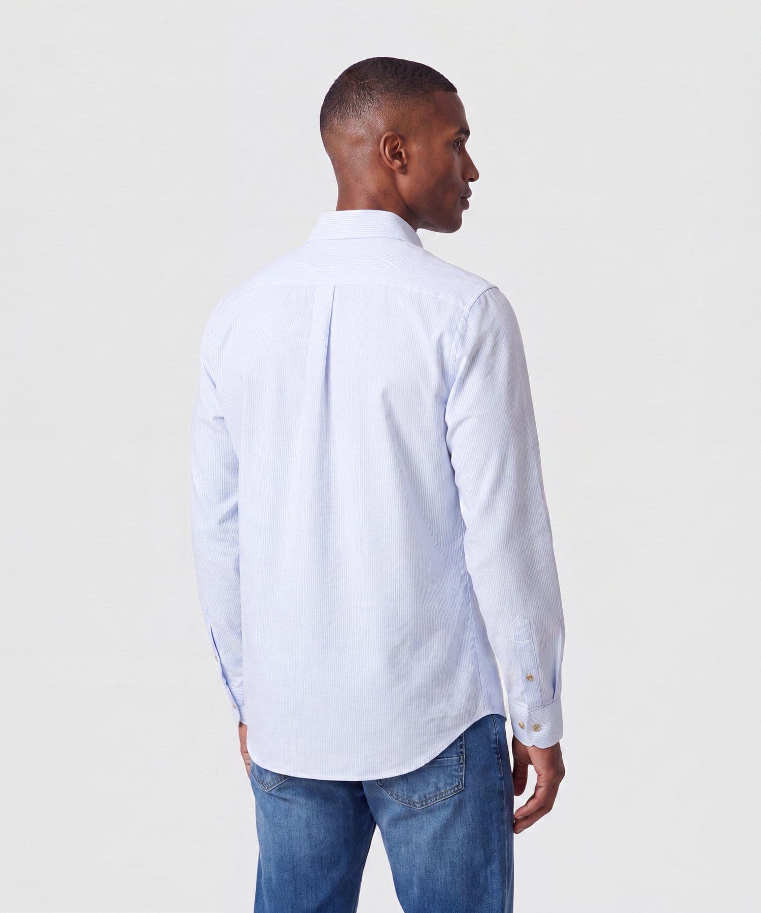 Camisa Orquídea Ligero azul marino para hombre, vista 4