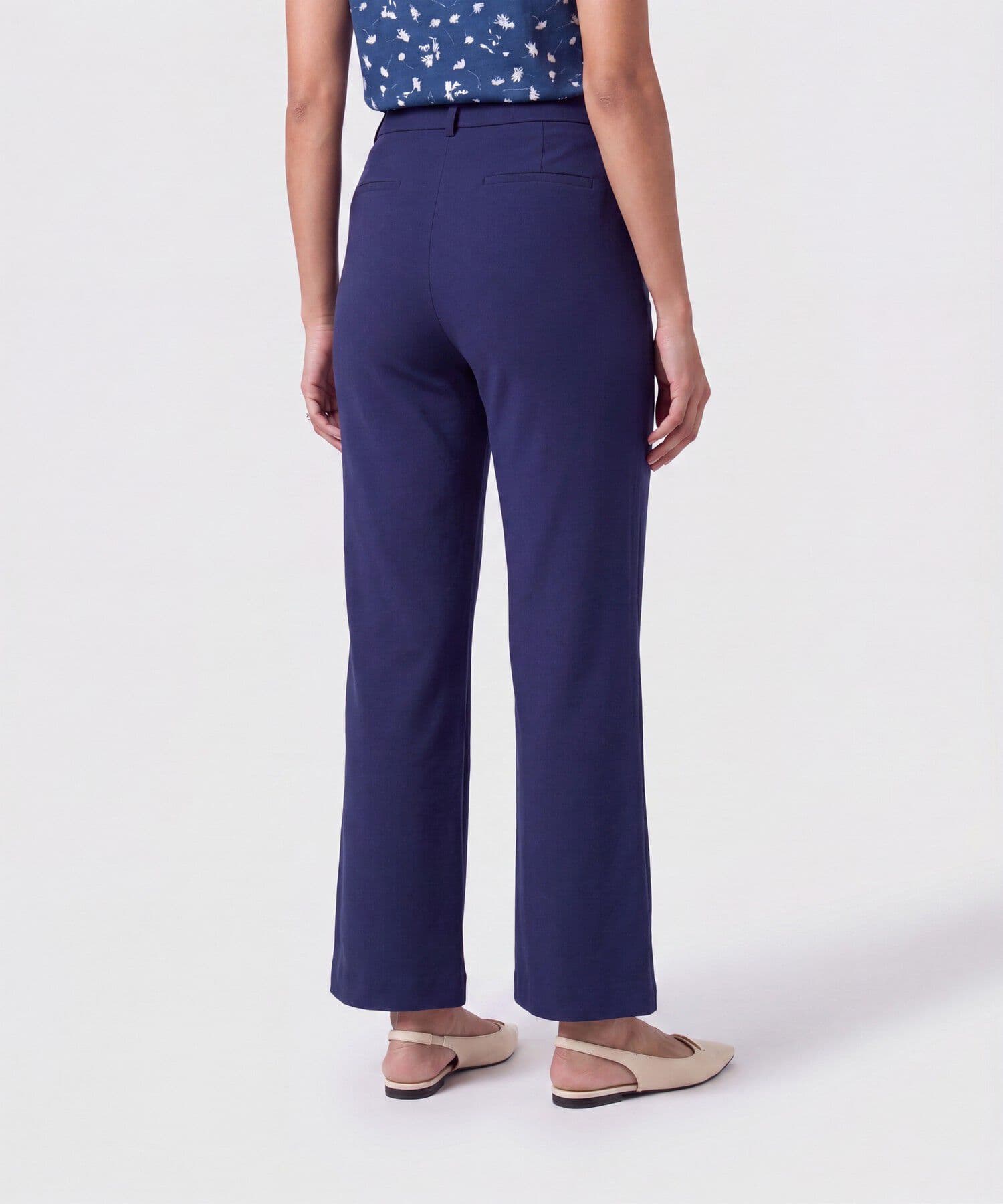 Pantalón Horizonte Clásico azul marino para mujer, vista 4