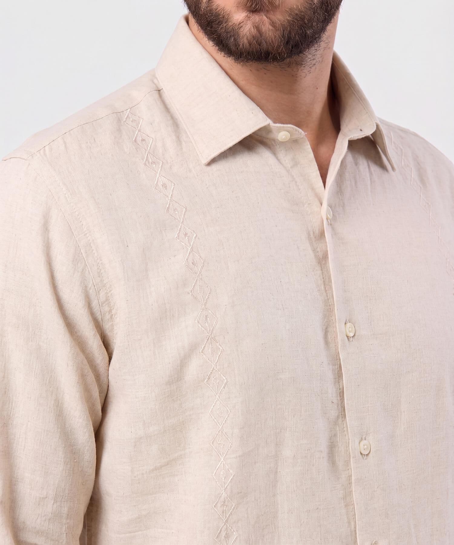 Camiseta Solana de Viaje café para hombre, vista 3