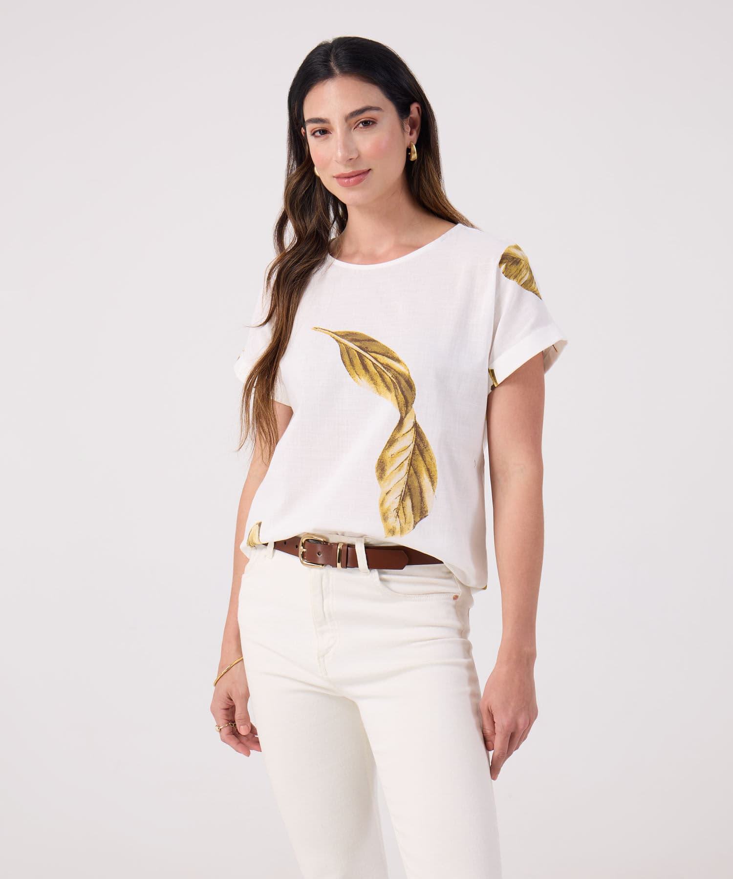 Blusa Horizonte de Viaje blanco para mujer, vista principal