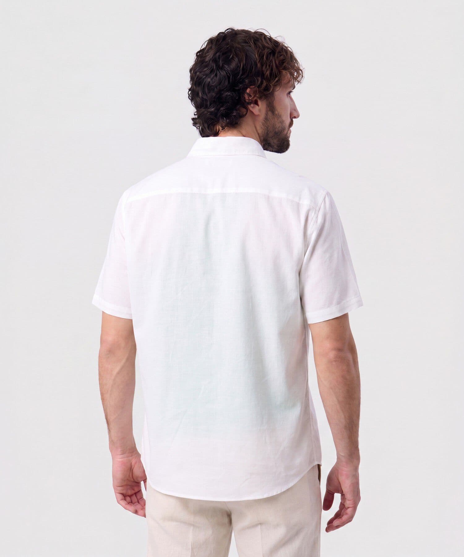 Camisa Río Natural blanco para hombre, vista 4