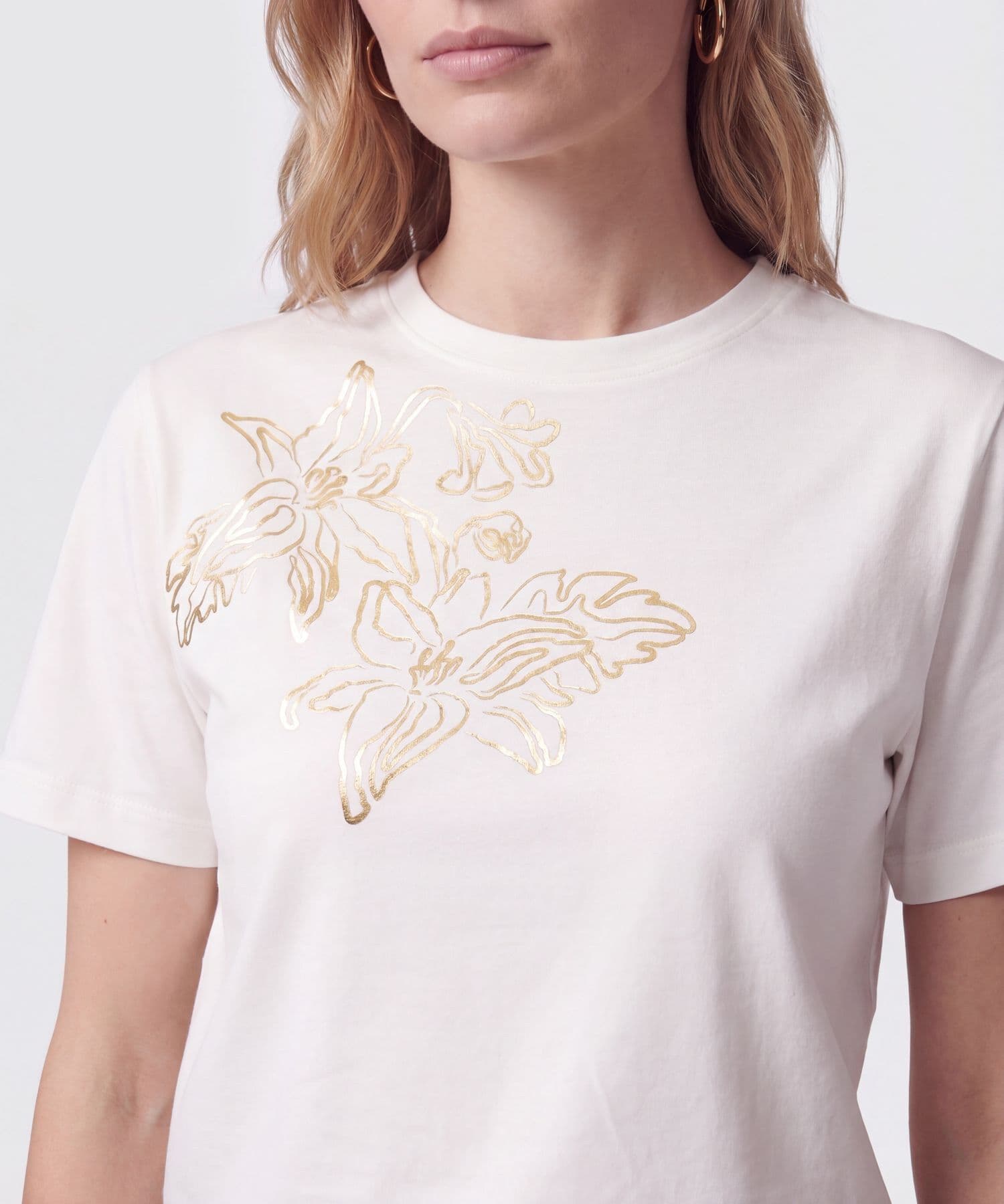 Camiseta Dorada Ligero azul índigo para mujer, vista 3