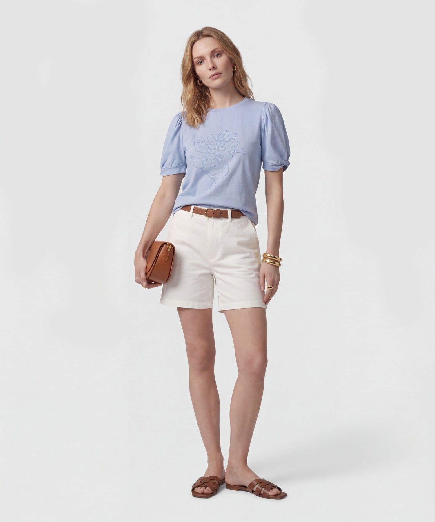 Camiseta Tierra Natural azul marino para mujer, vista 2