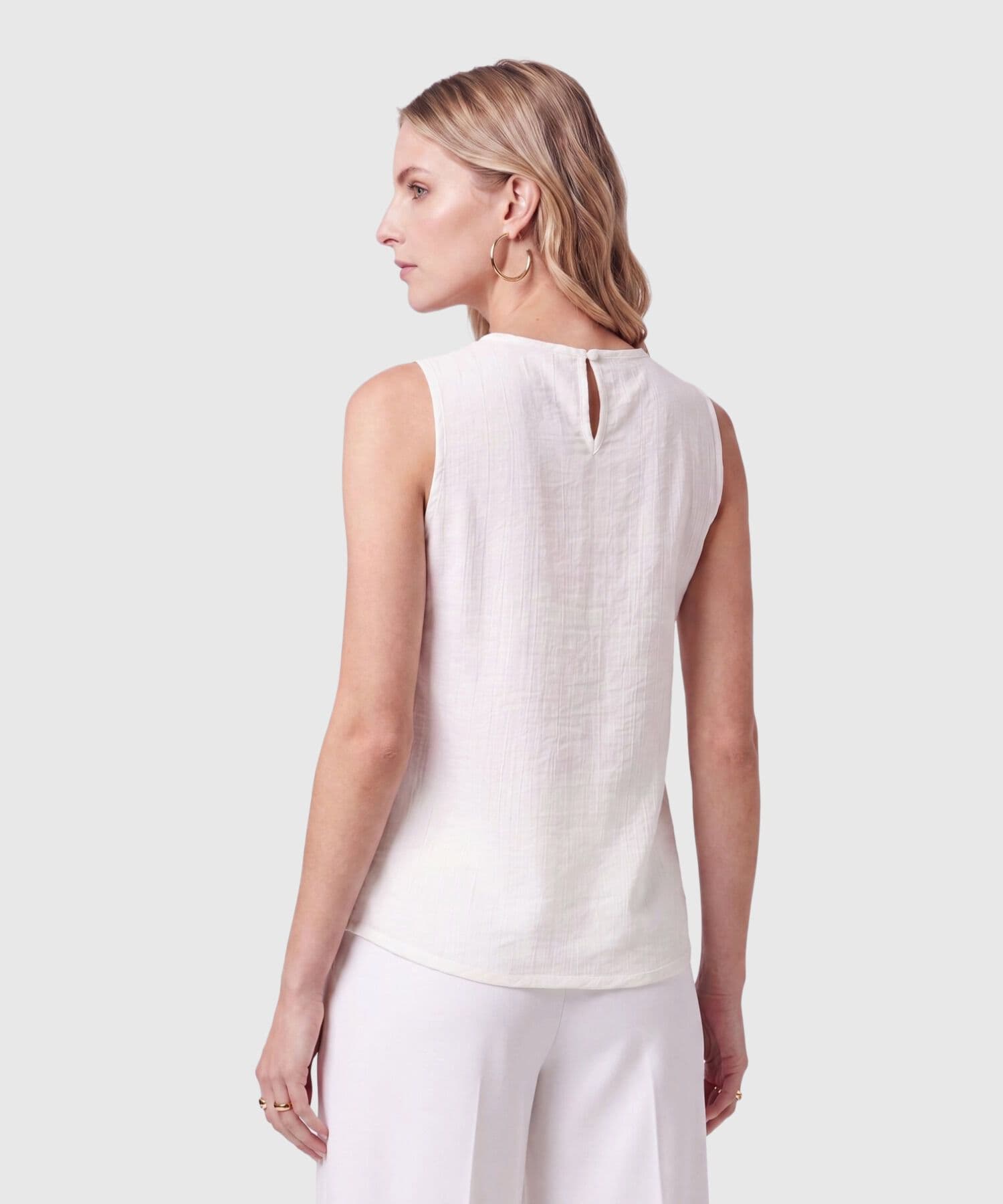 Blusa Tierra de Ciudad blanco para mujer, vista 4