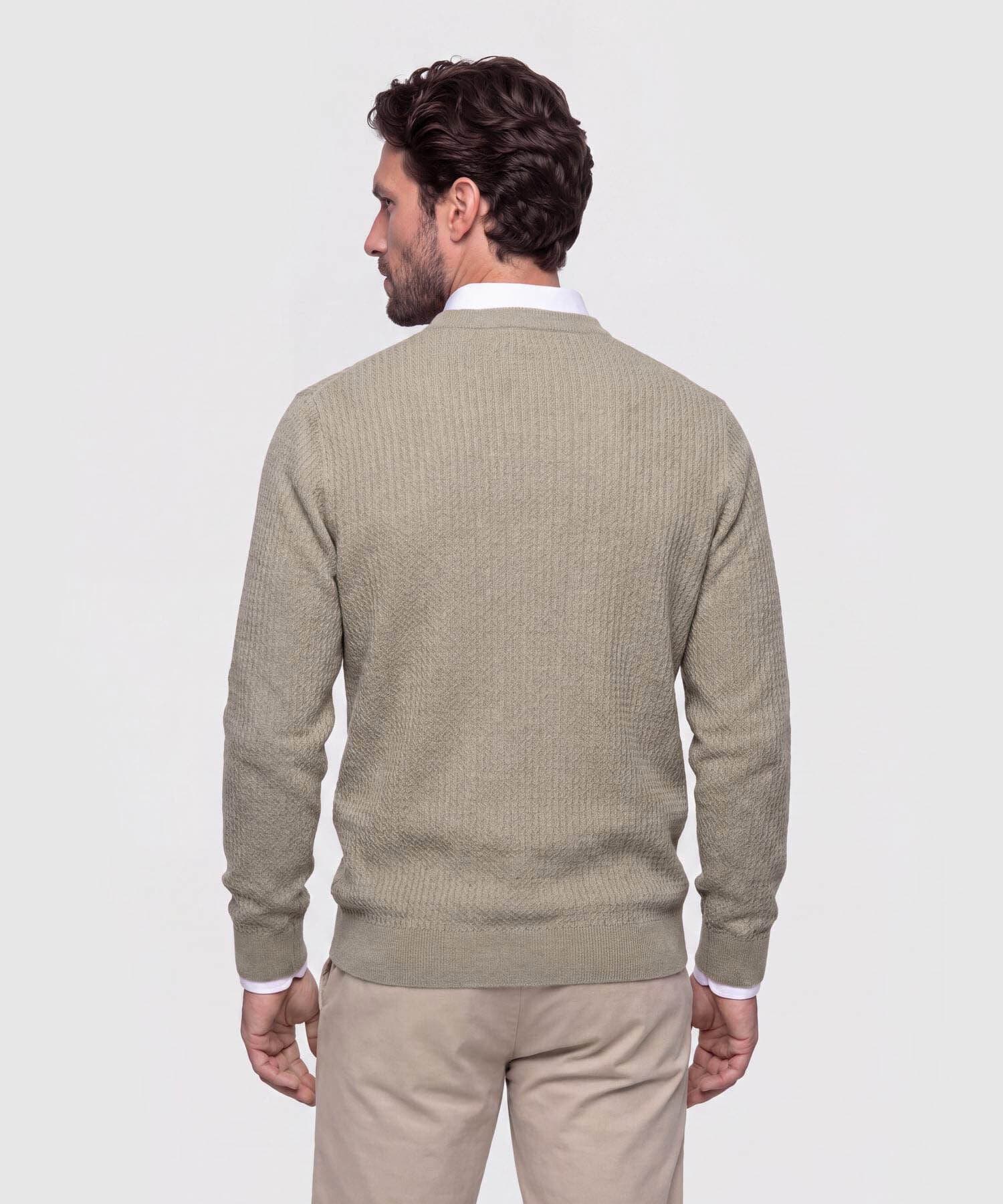 Buzo Horizonte Natural café para hombre, vista 6