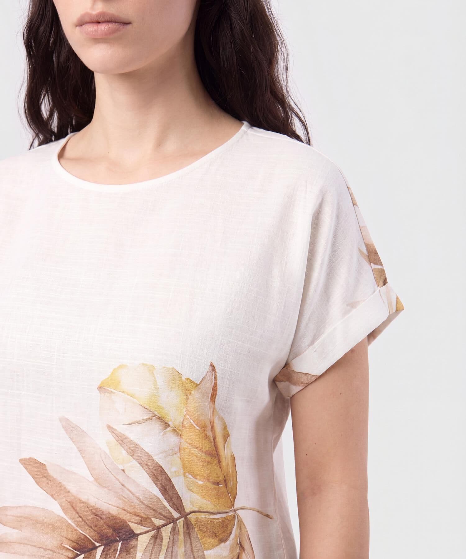 Blusa Palma de Ciudad blanco para mujer, vista 3