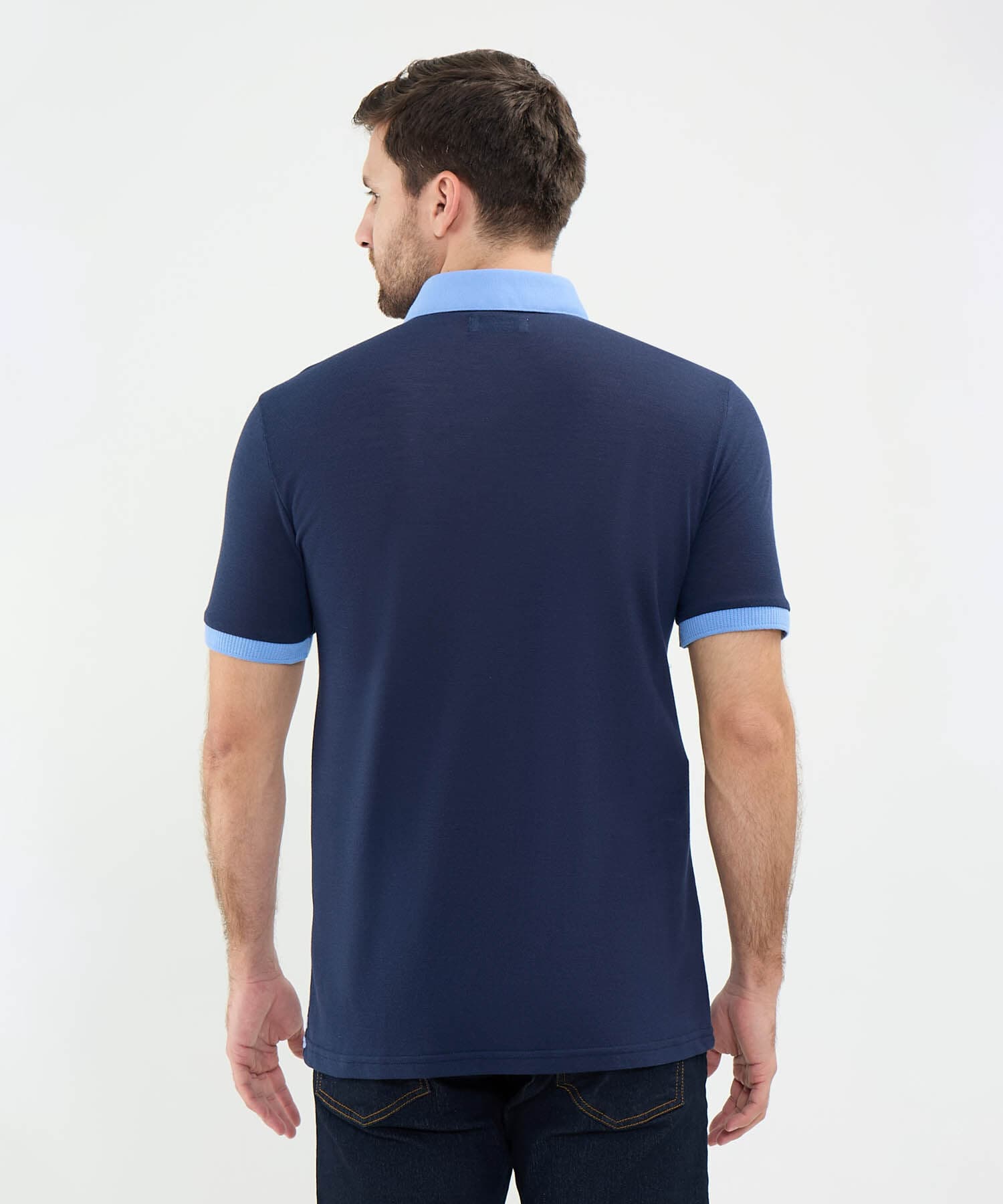 Polo Guayacán Ligero azul marino para hombre, vista 4