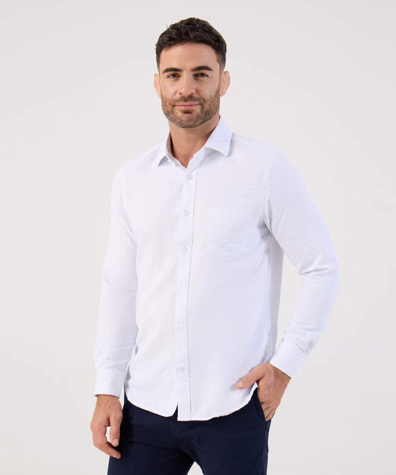 Camisa Oliva de Viaje blanco para hombre, vista principal
