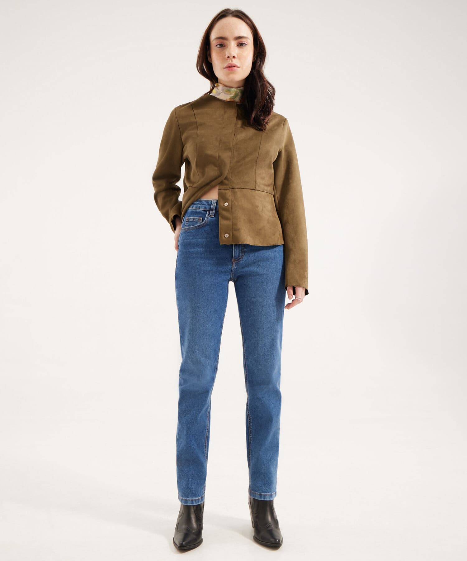 Jean Encanto Clásico azul marino para mujer, vista 2