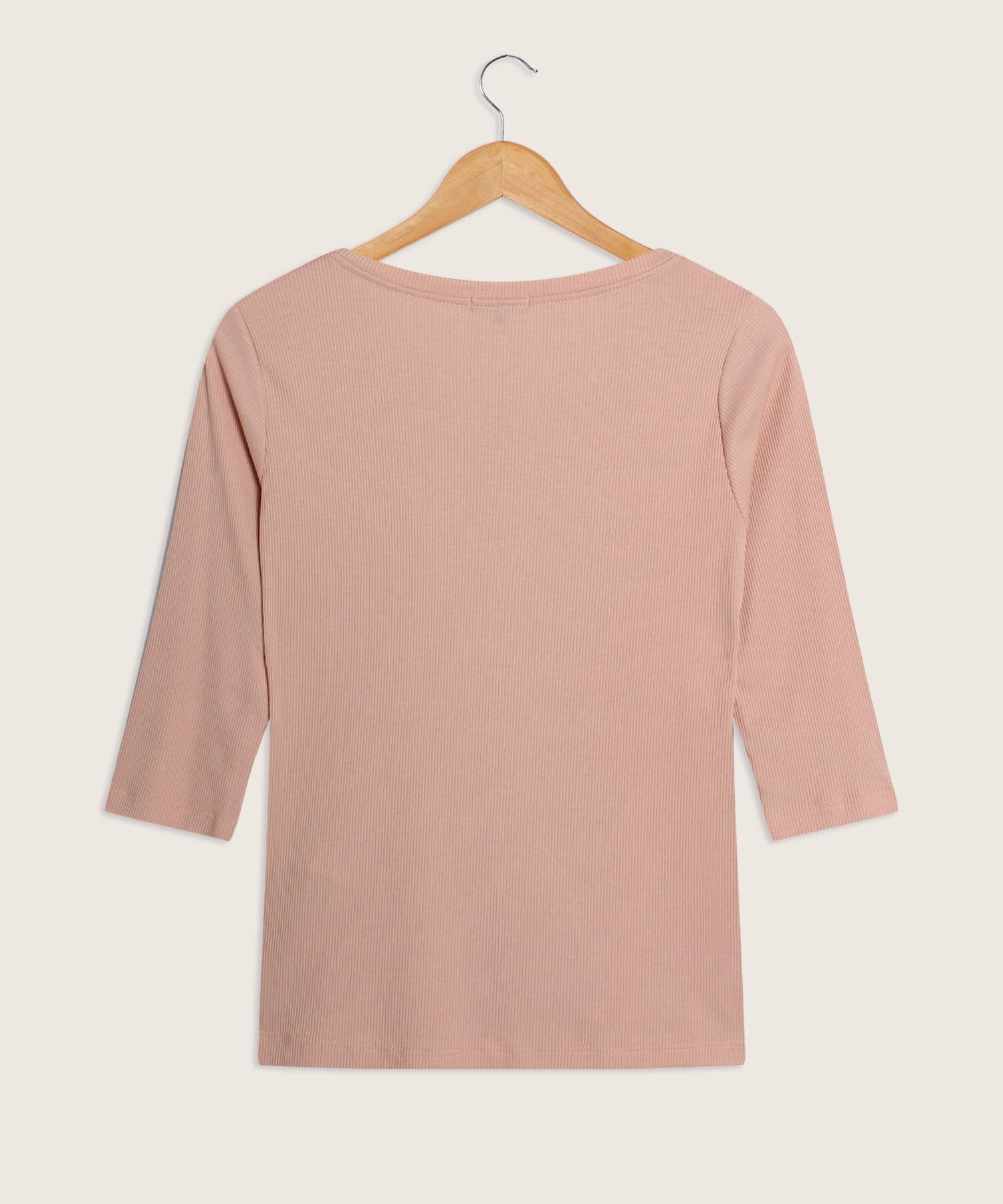 Camiseta Serena Fluido rosa empolvado para mujer, vista 3