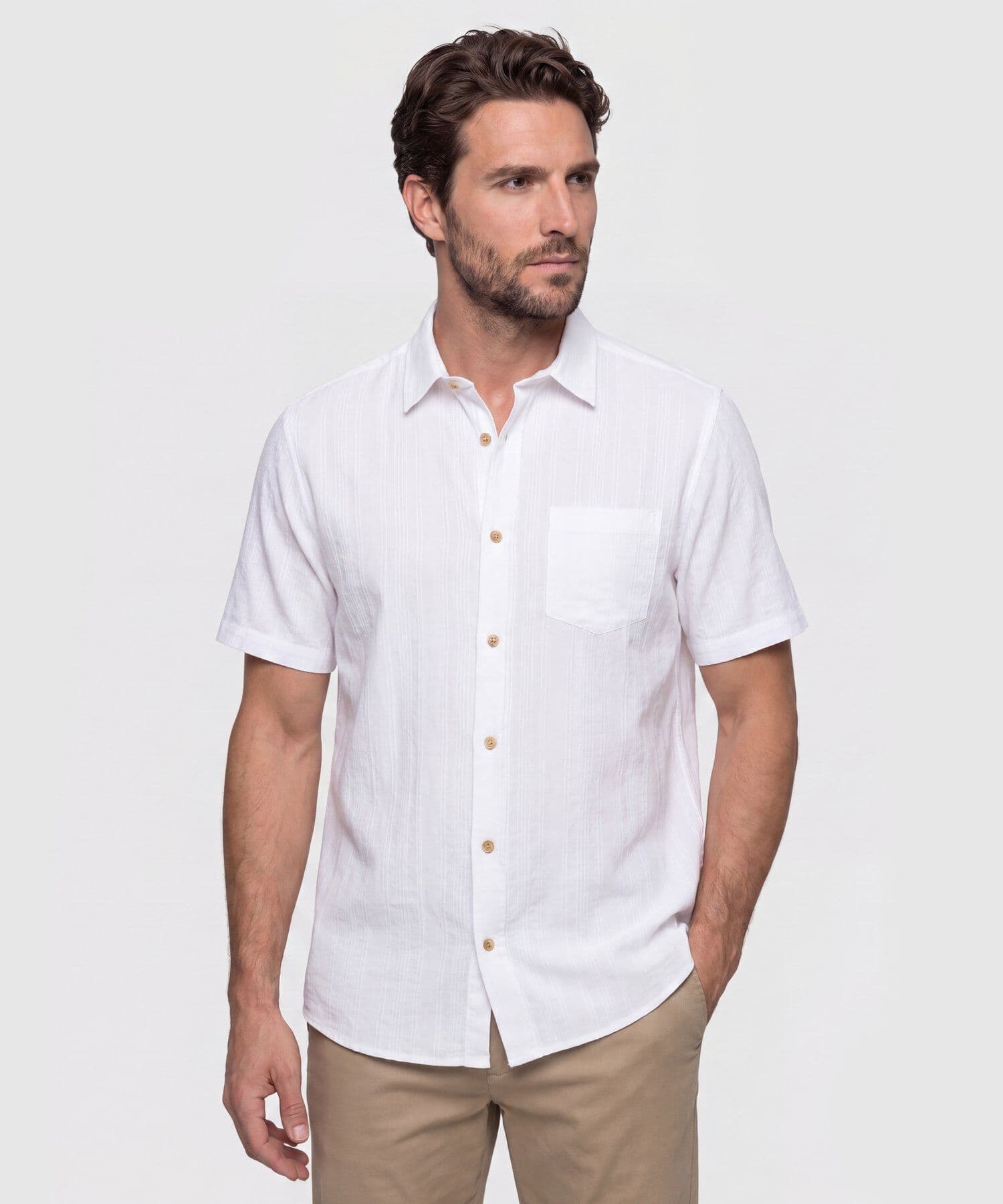 Camisa Salina de Ciudad blanco para hombre, vista principal
