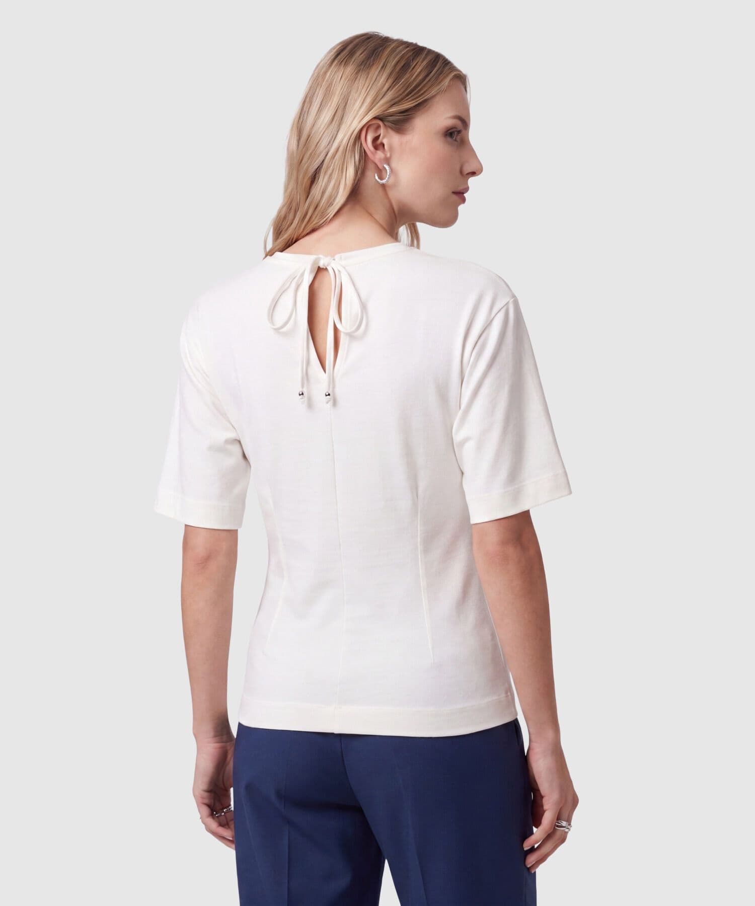 Camiseta Orquídea Suave blanco para mujer, vista 4