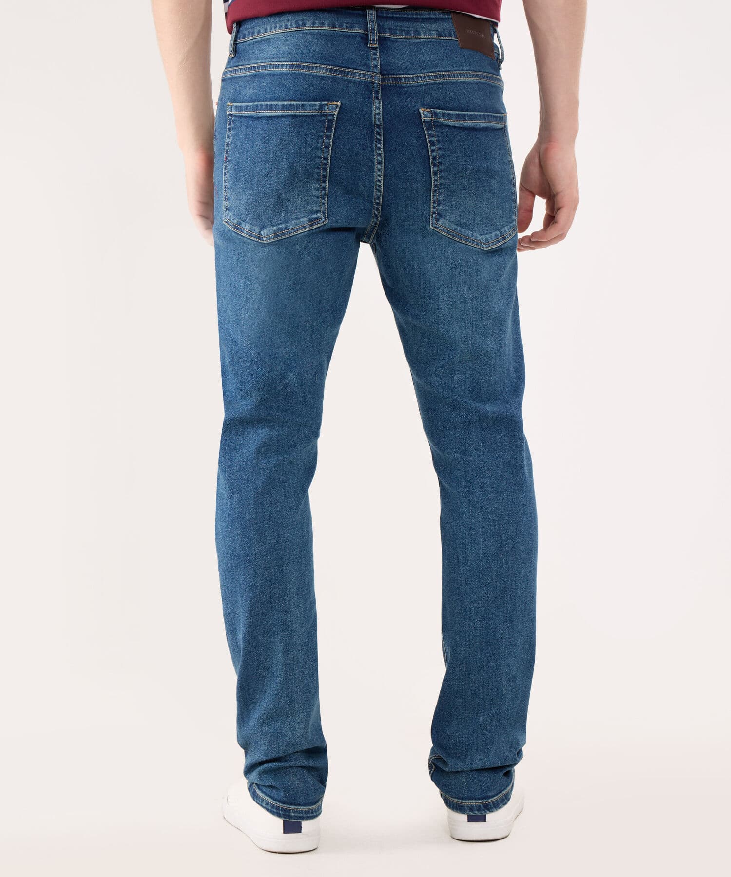 Jean Sierra Minimalista azul marino para hombre, vista 4