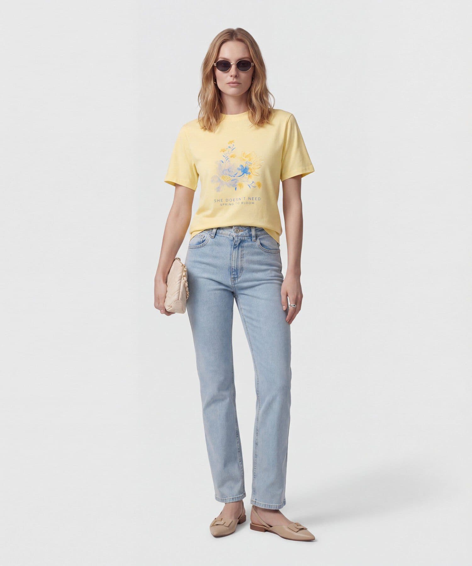 Jean Violeta Suave azul marino para mujer, vista 2