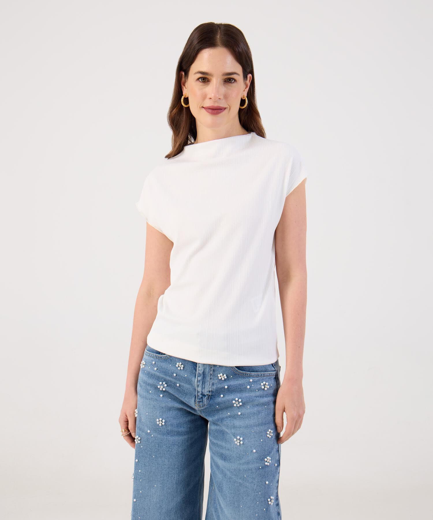 Camiseta Dalia de Ciudad blanco para mujer, vista principal