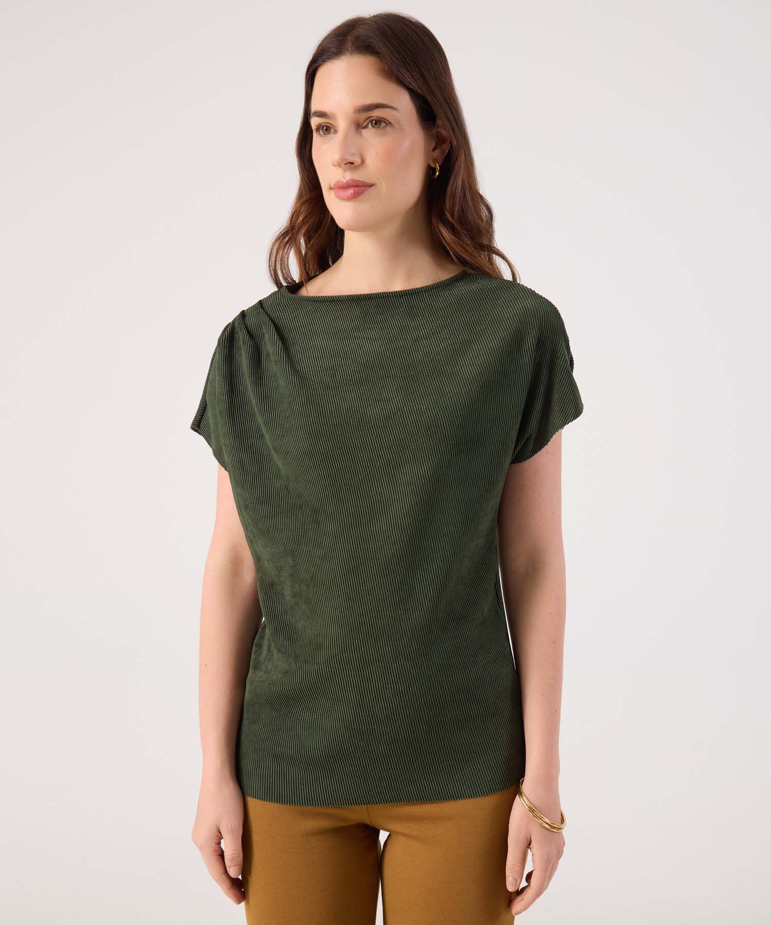 Camiseta Marea de Día verde oliva para mujer, vista principal