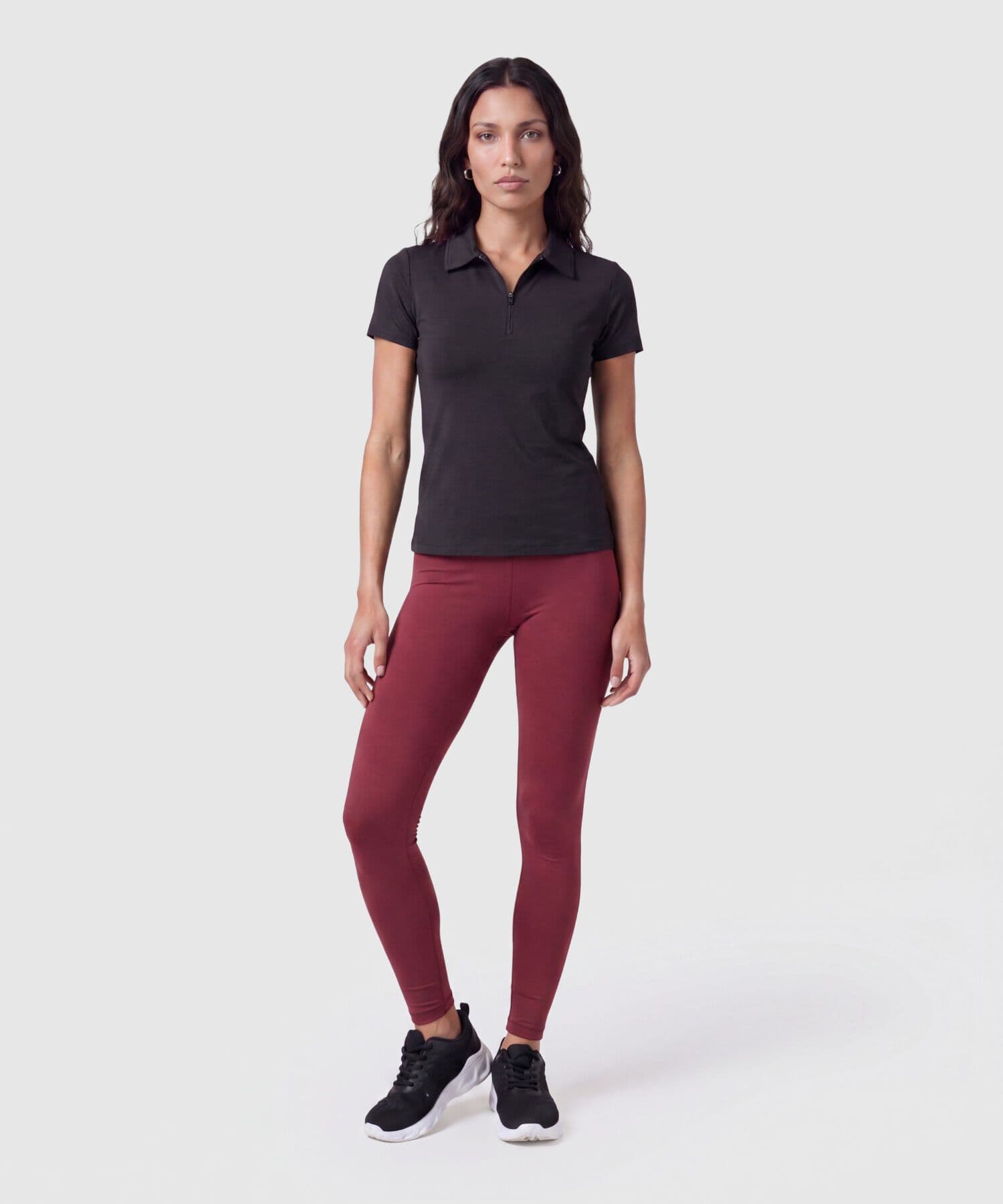 Prenda deportiva Horizonte Fluido naranja para mujer, vista 2