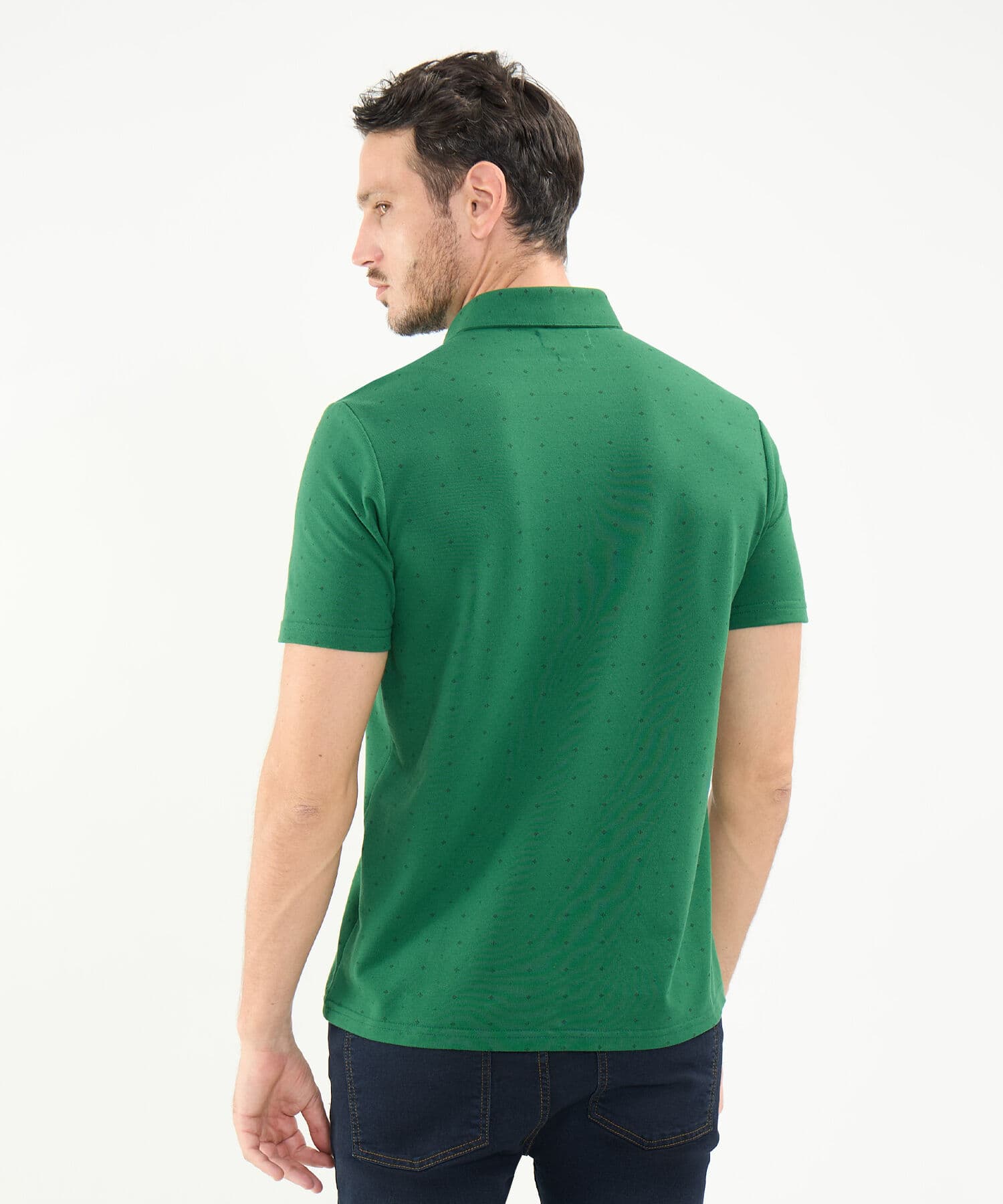Polo Alba de Día verde oliva para hombre, vista 4