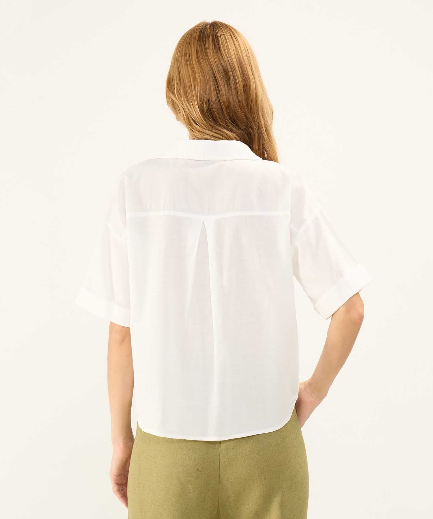 Camisa Calima de Ciudad blanco para mujer, vista 4