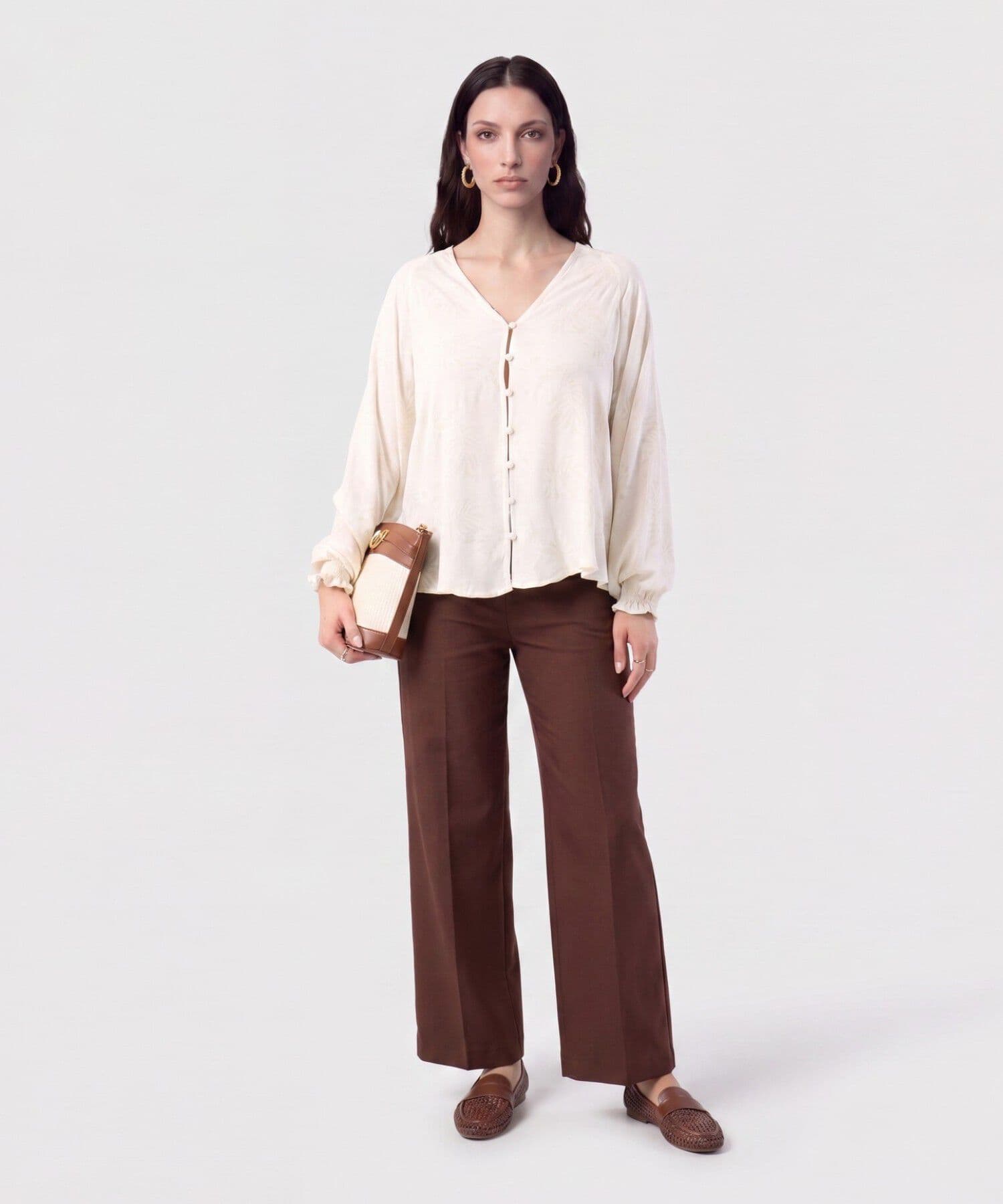 Blusa Isadora Suave arena para mujer, vista 2