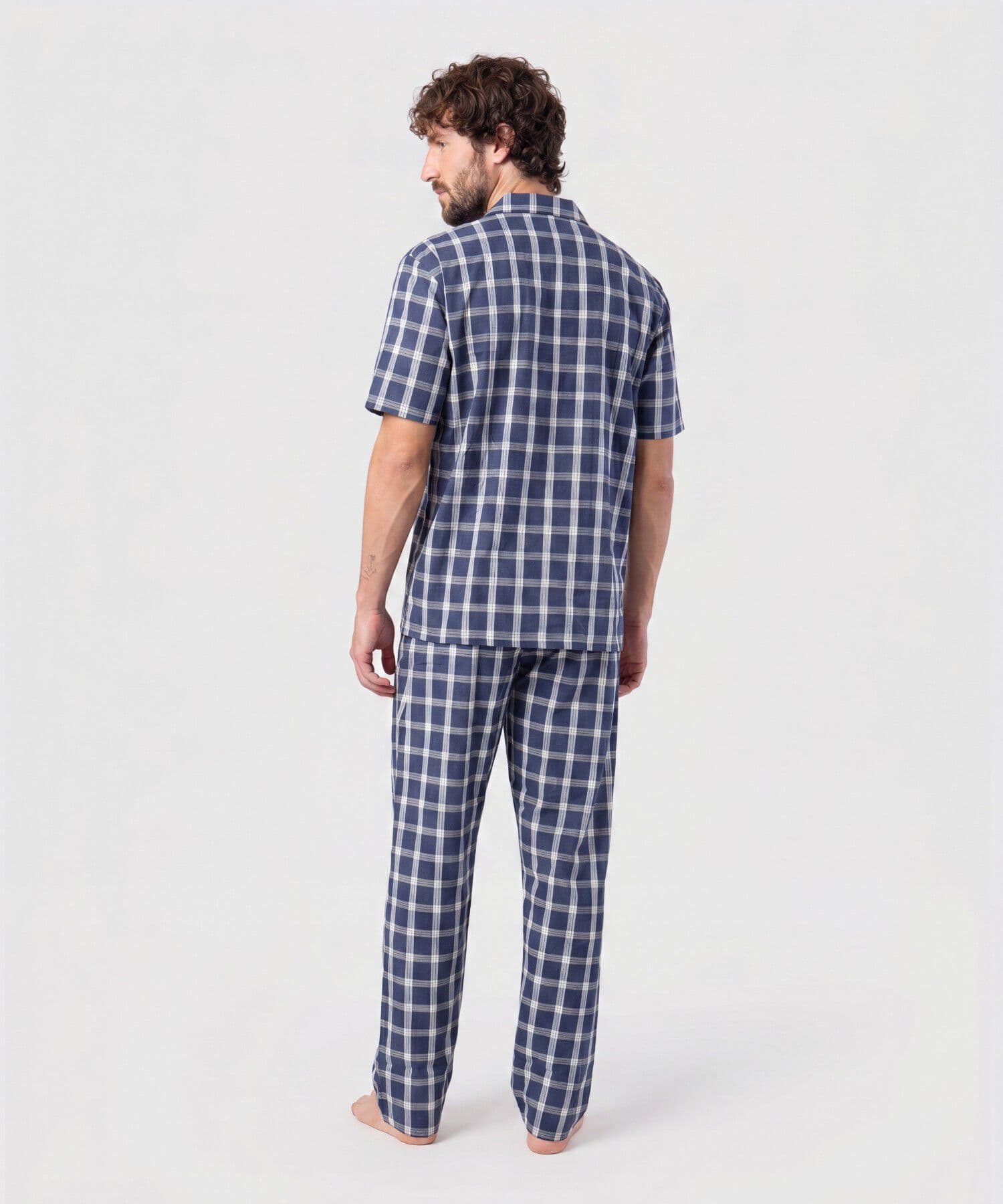 Pijama Cauce Ligero azul marino para hombre, vista 4
