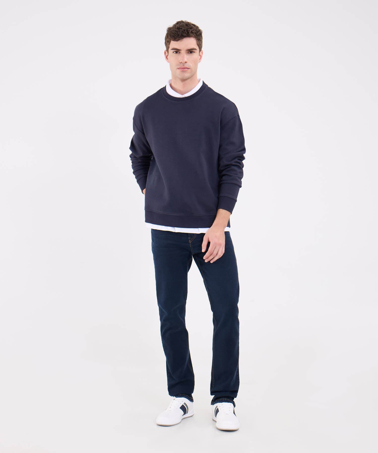 Buzo Valentina Contemporáneo azul marino para hombre, vista 2