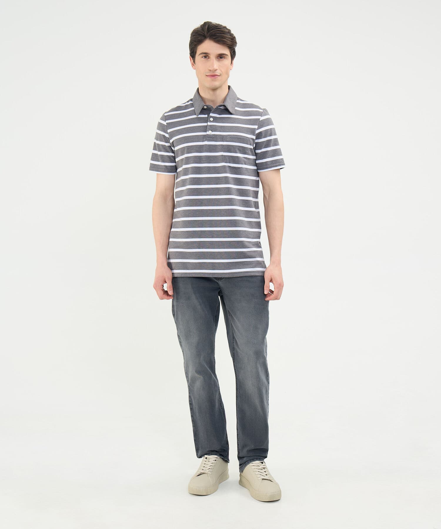Polo Renata de Ciudad gris humo para hombre, vista 2