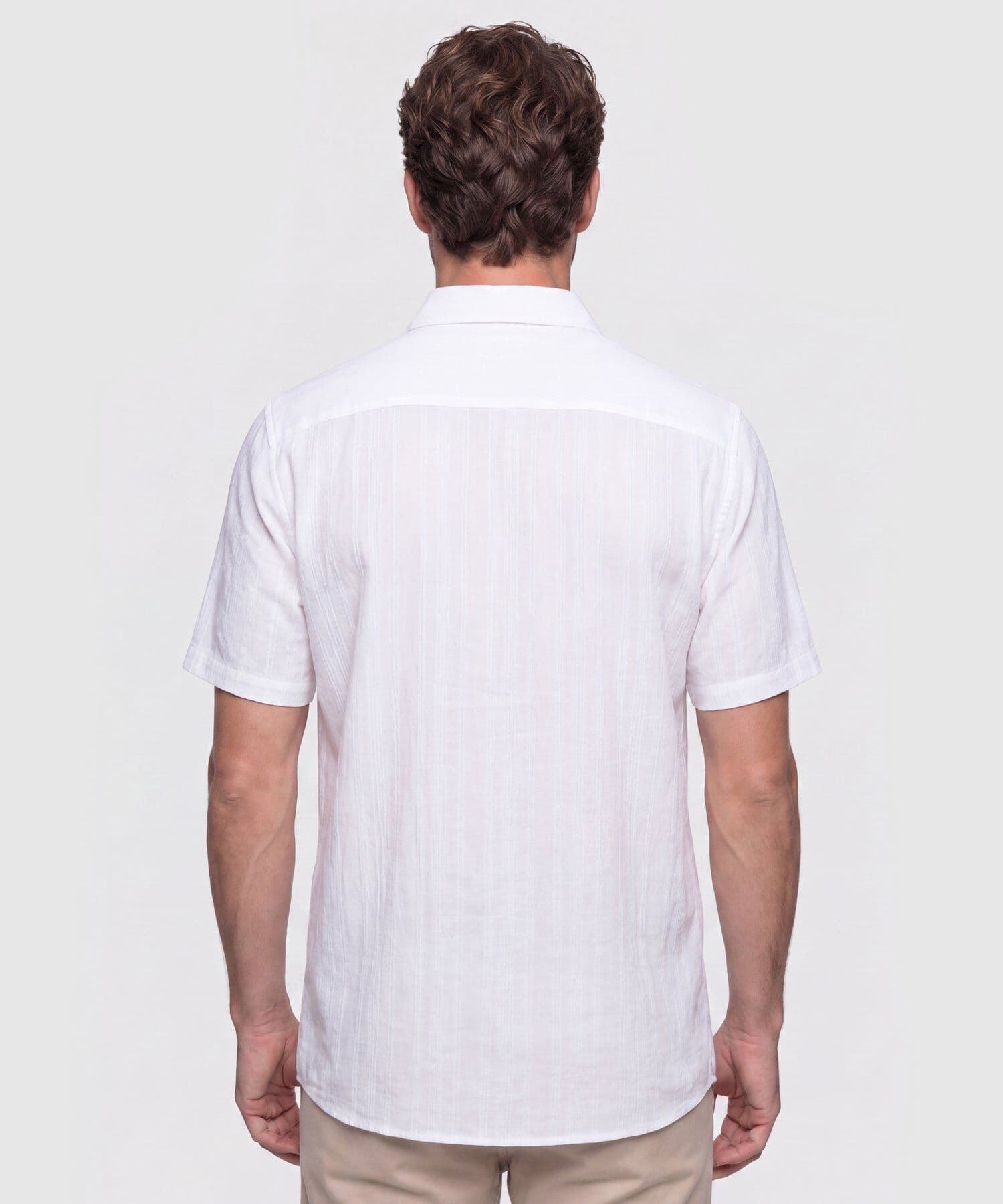 Camisa Lumbre Clásico blanco para hombre, vista 4