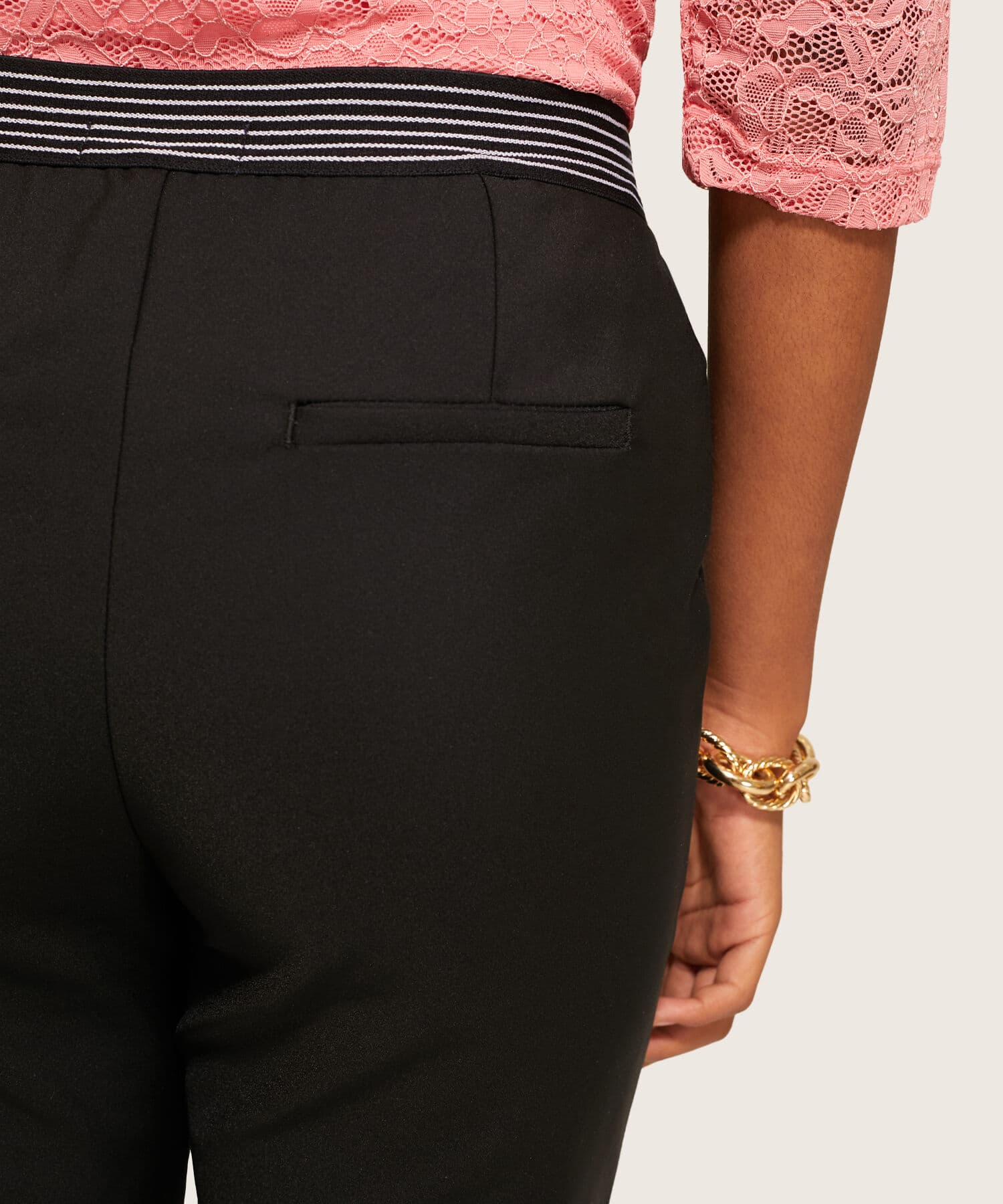 Pantalón Marea de Viaje negro para mujer, vista 4