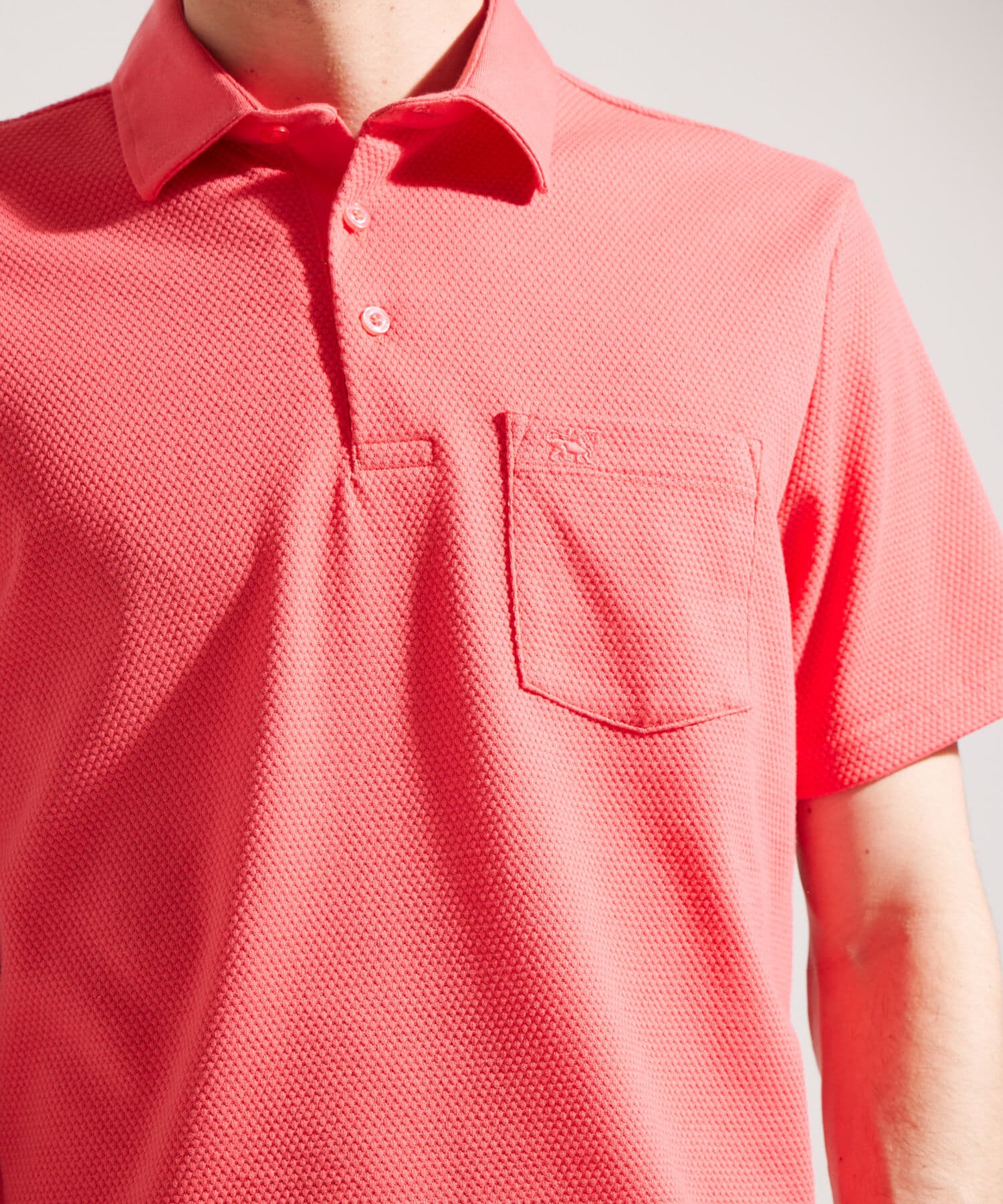 Polo Cauce de Día rojo granada para hombre, vista 2
