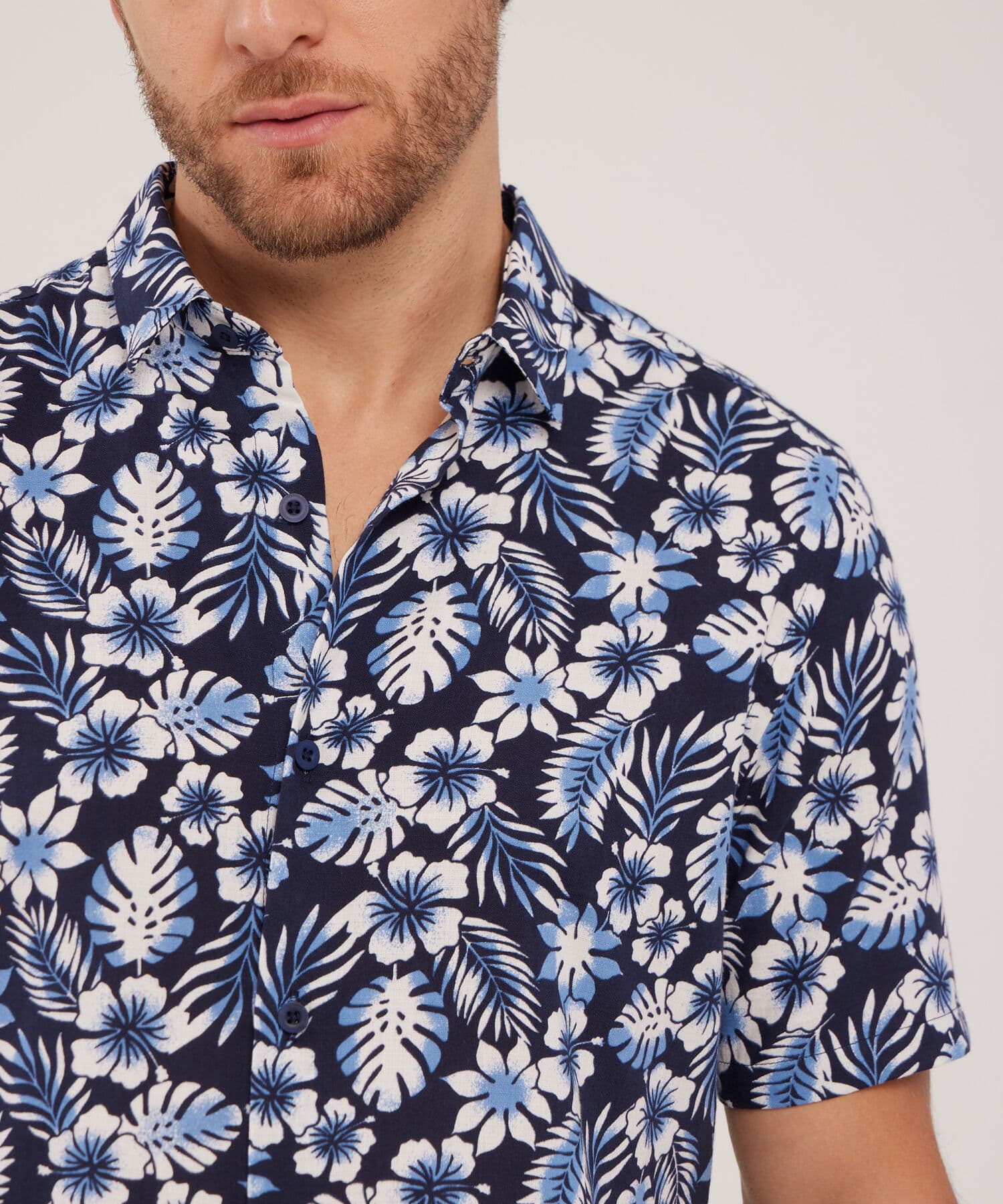 Camisa Aura Sastre azul marino para hombre, vista 2